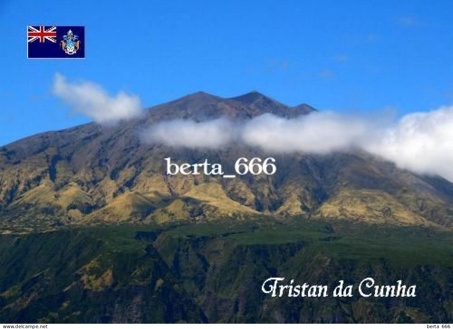 Tristan Da Cunha Island View New Postcard - Unclassified