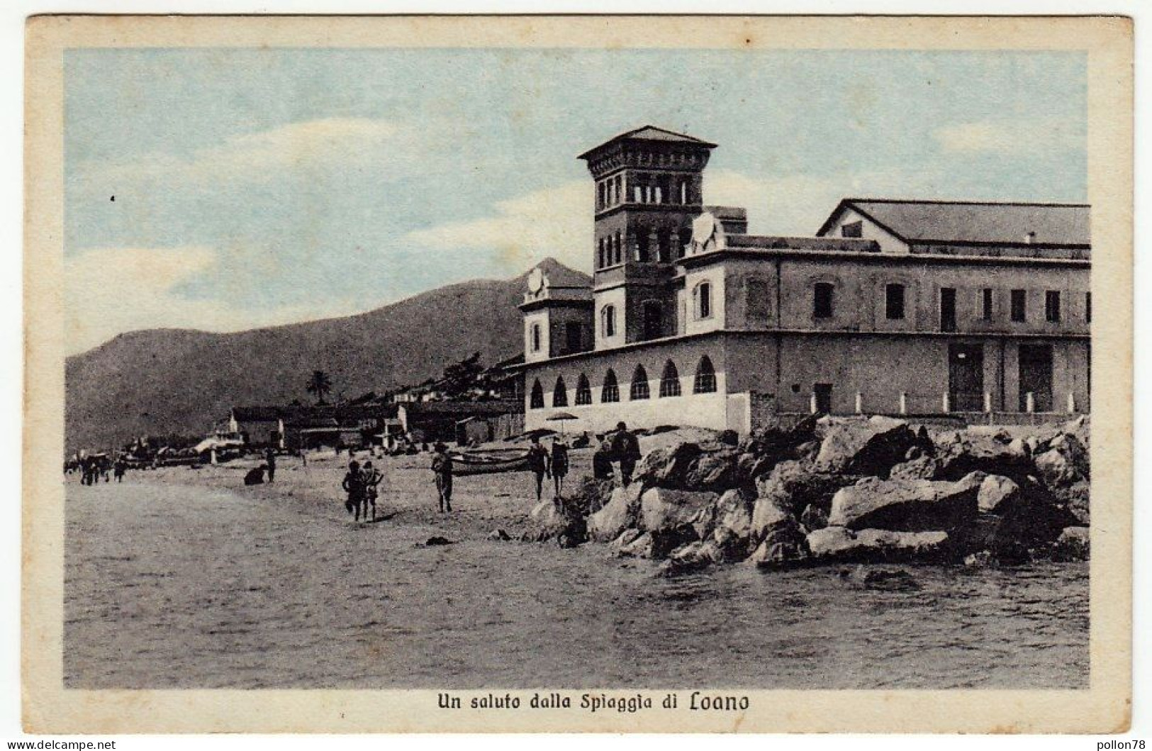 UN SALUTO DALLA SPIAGGIA DI LOANO - SAVONA - Formato Piccolo - Savona