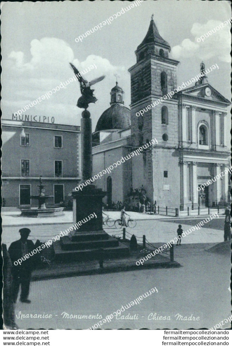 Bg607 Cartolina Sparanise Monumento Ai Caduti Chiesa Madre Provincioa Di Caserta - Caserta