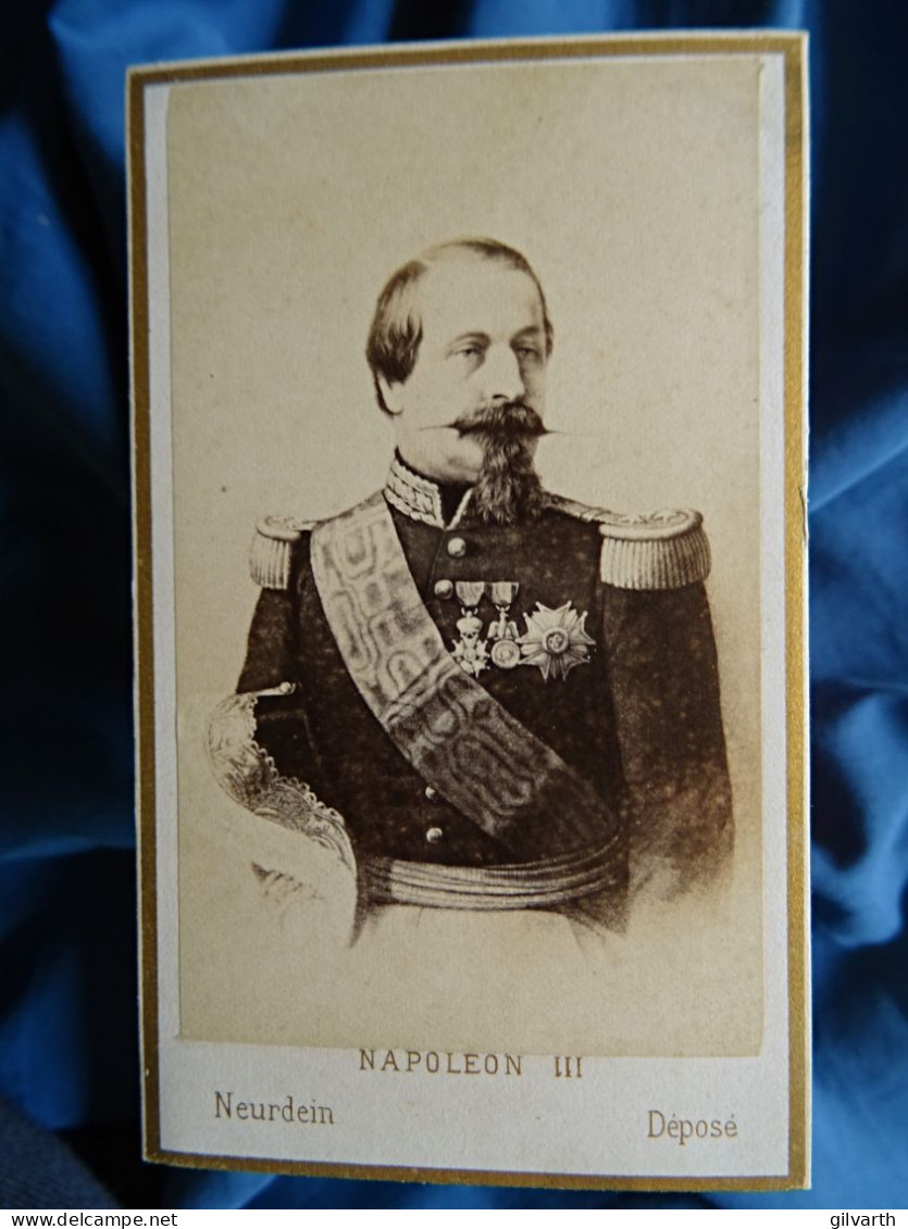 Photo Cdv Neurdein, Paris - L'empereur Napoléon III Ca 1860-65 L679B - Old (before 1900)