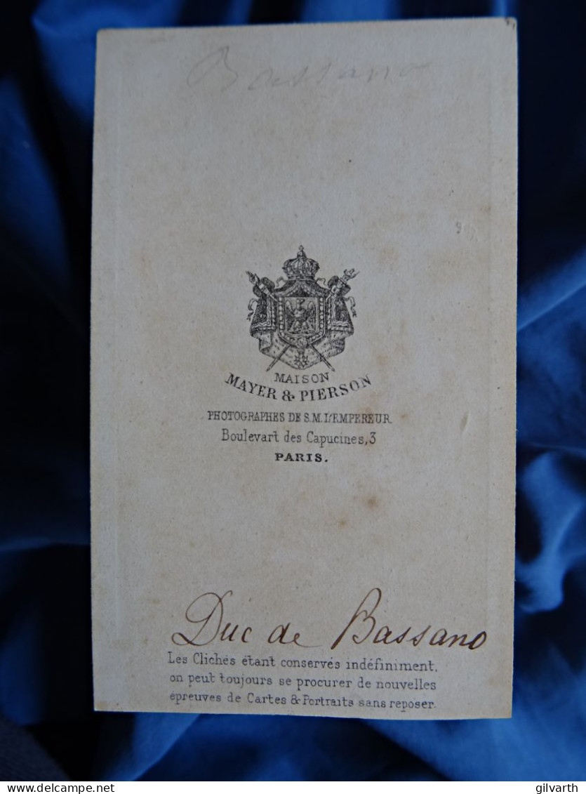 Photo Cdv Mayer Et Pierson à Paris - Napoléon Maret, Duc De Bassano, Second Empire Ca 1865 L679B - Oud (voor 1900)