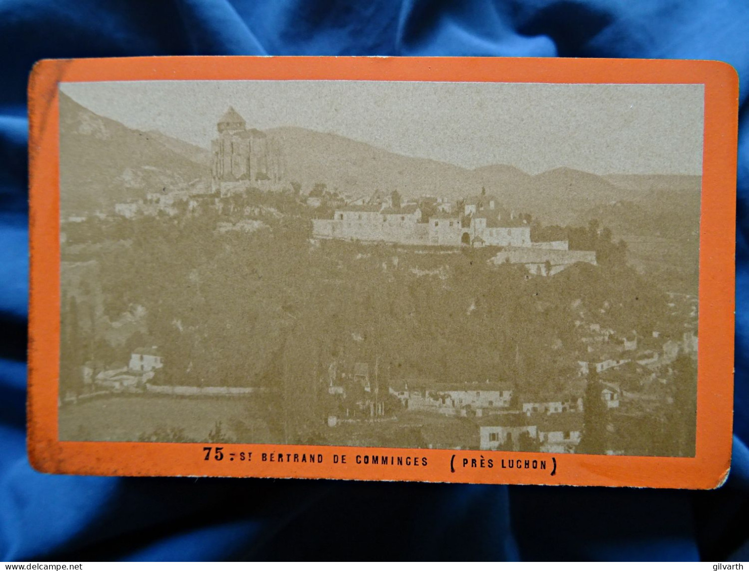 Photo Cdv Soulé à Luchon - St Bertand De Comminges Dédicace Datée 1884  L679B - Oud (voor 1900)