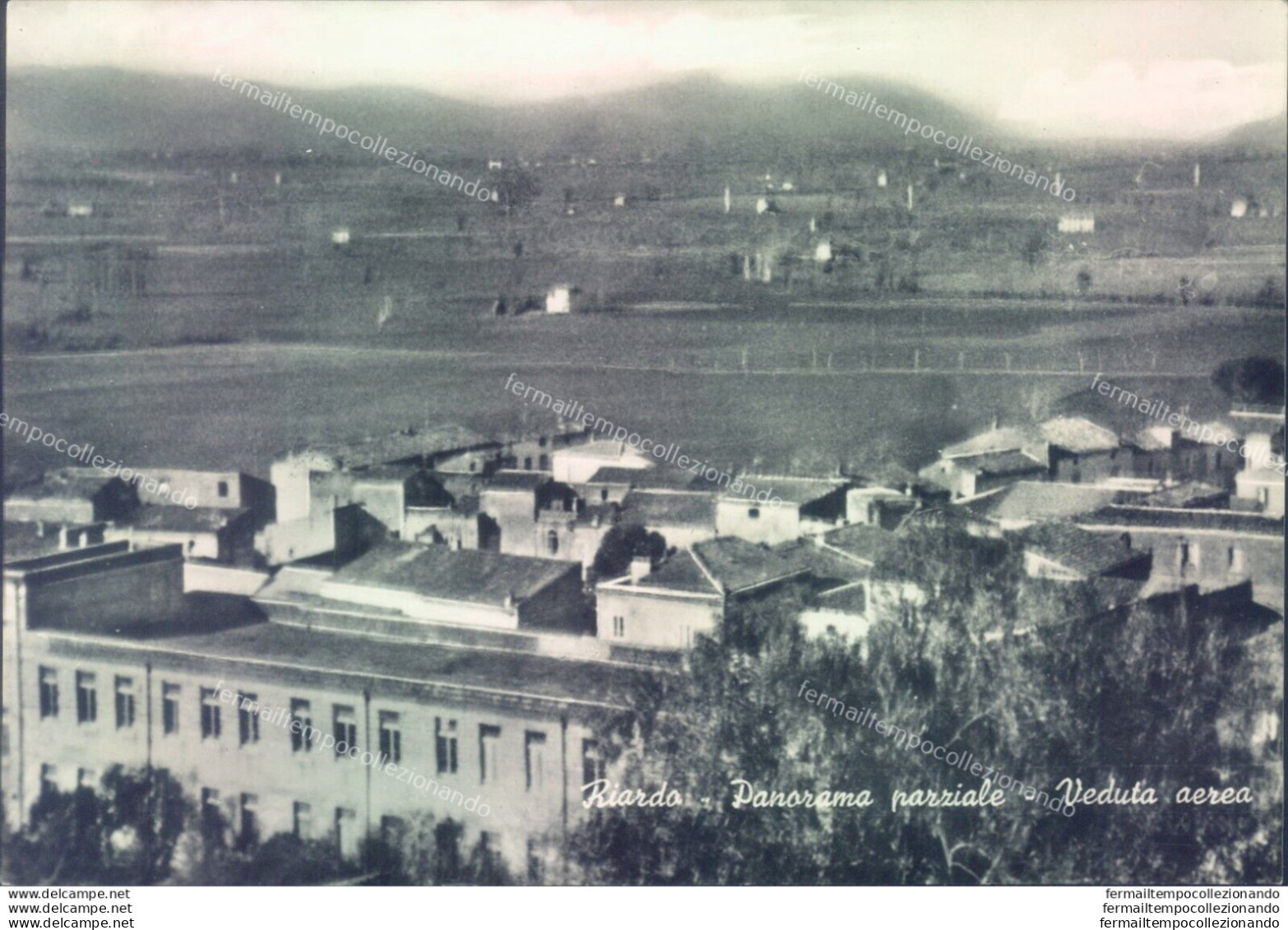 O620 Cartolina Riardo Panorama Parziale Veduta Aerea Provincia Di Caserta - Caserta