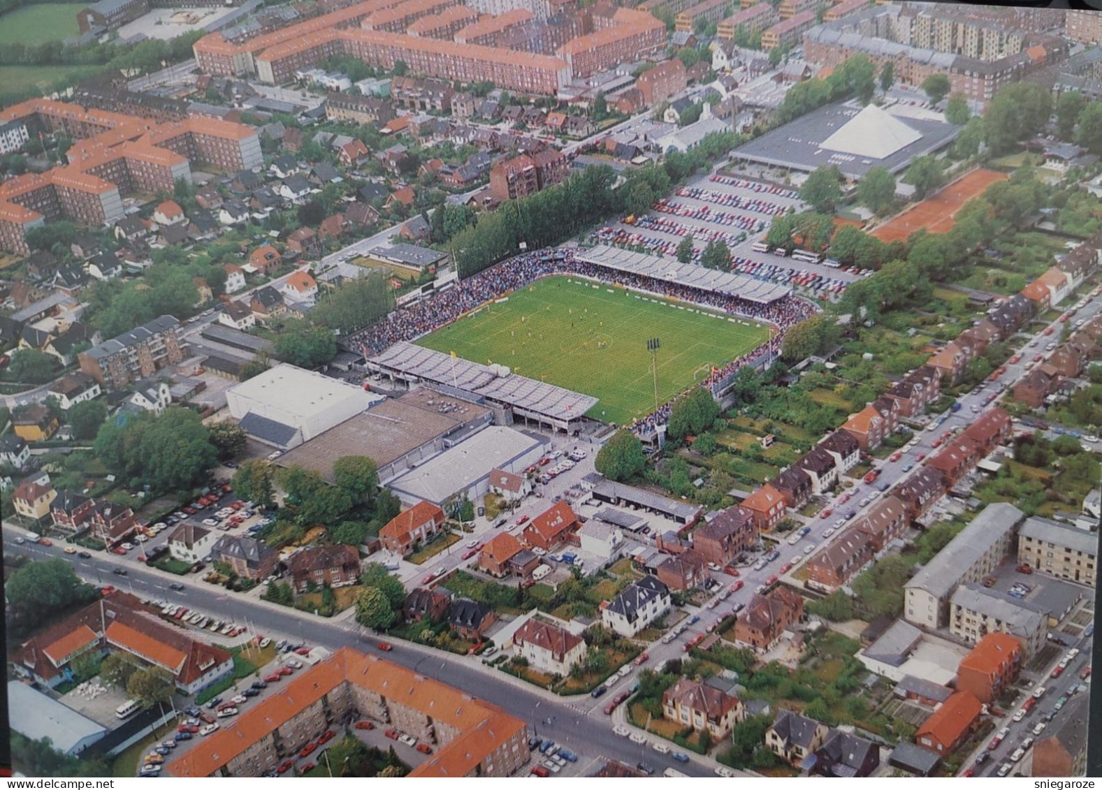 Postcard Stadium Aalborg Denmark- Stadion Stade Stadio Estadio - Stadiums