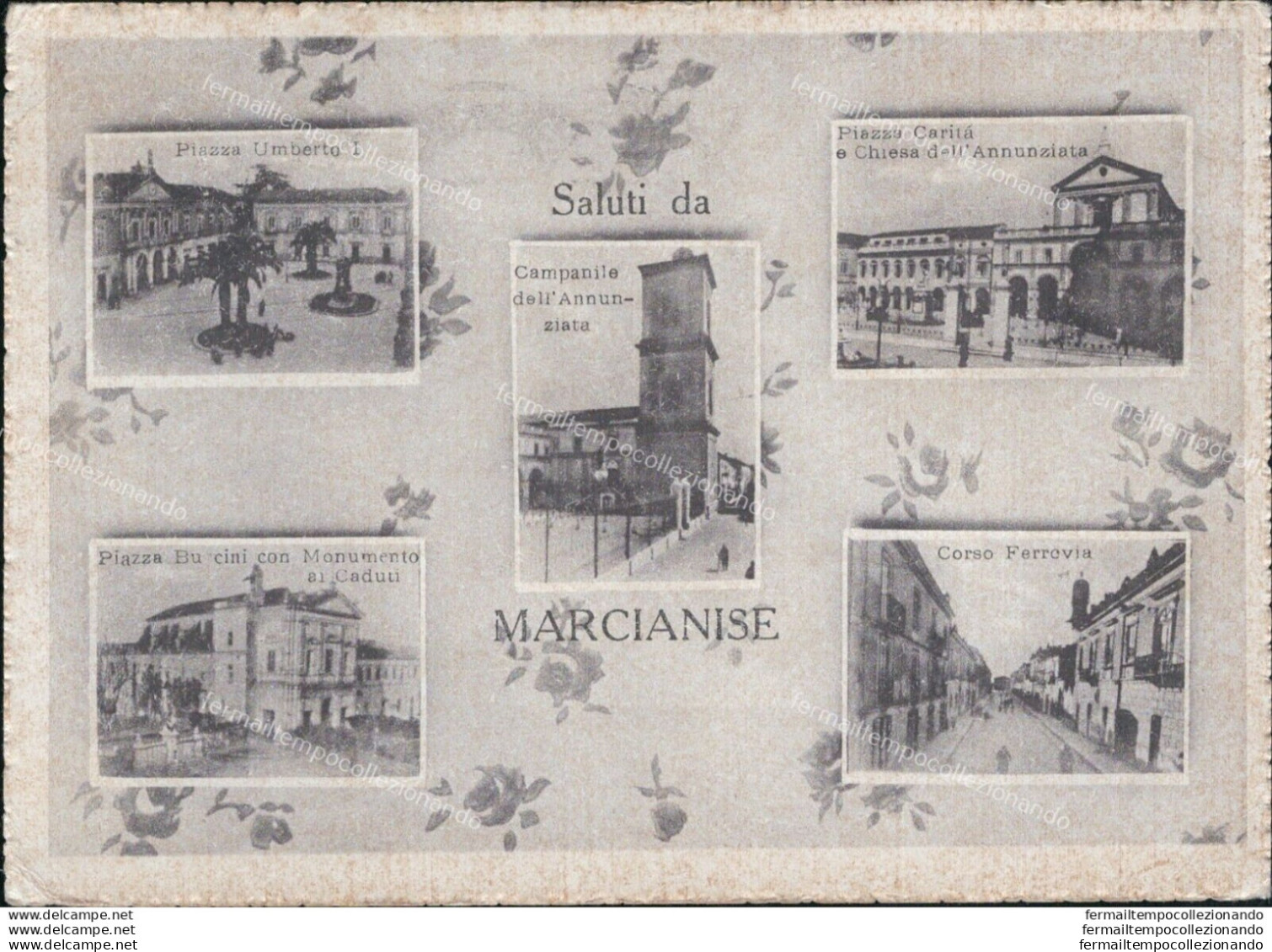 Ar147 Cartolina Saluti Da Marcianise Provincia Di Caserta - Caserta