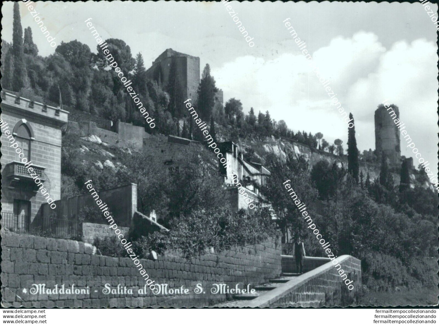 Bg612 Cartolina Maddaloni Salita Al Monte S.michele Provincia Di Caserta - Caserta