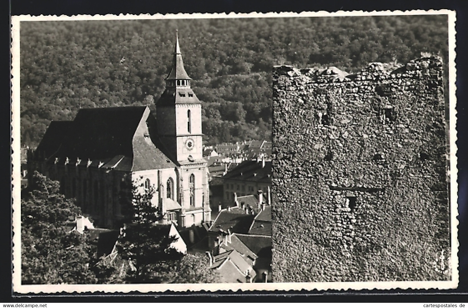 AK Kronstadt, Die Kirche Vom Alten Turm Aus  - Roemenië