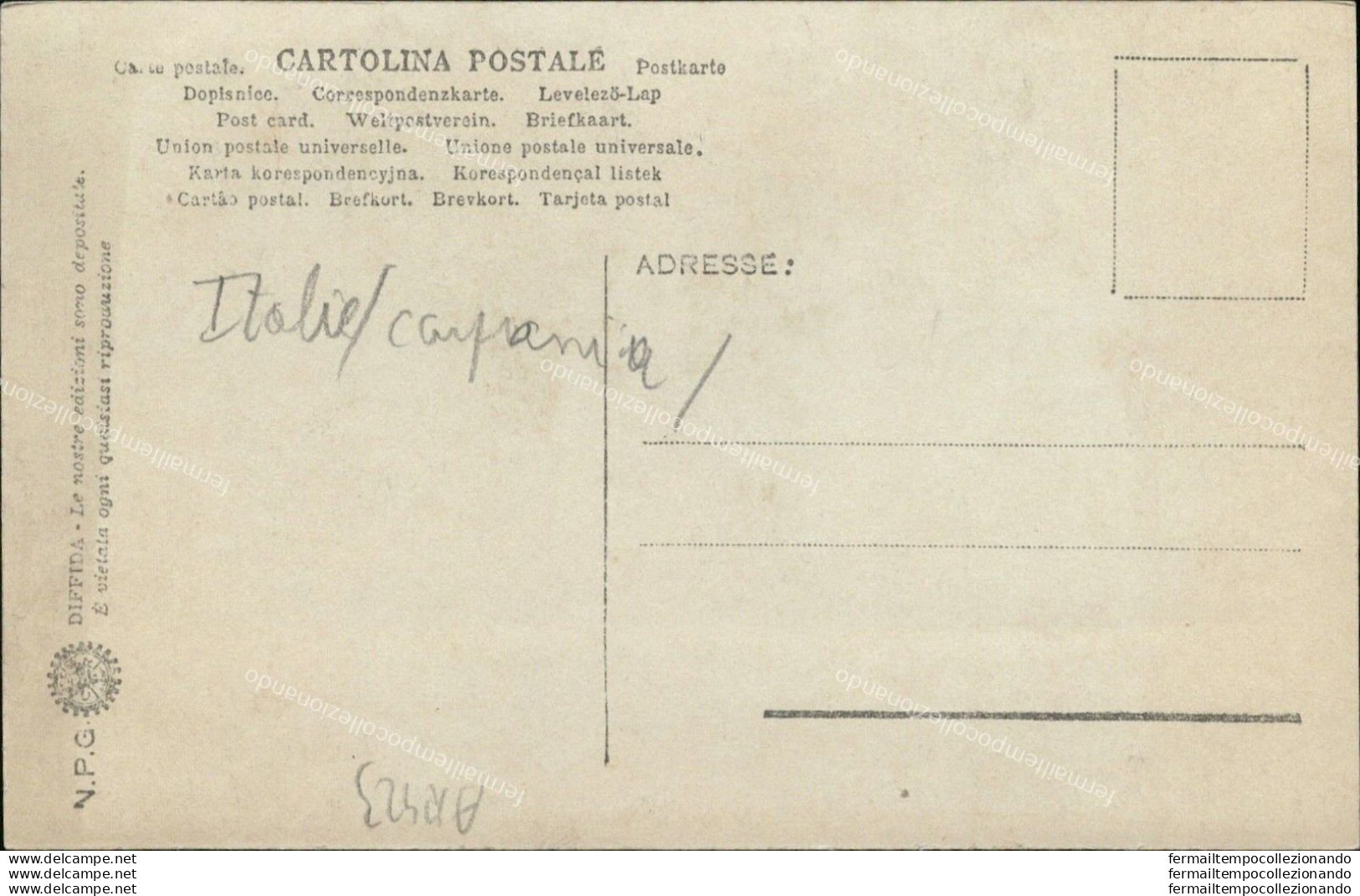 Ar423 Cartolina Positano Veduta Dalla Via Per Sorrento N.p.g.provincia Disalerno - Salerno