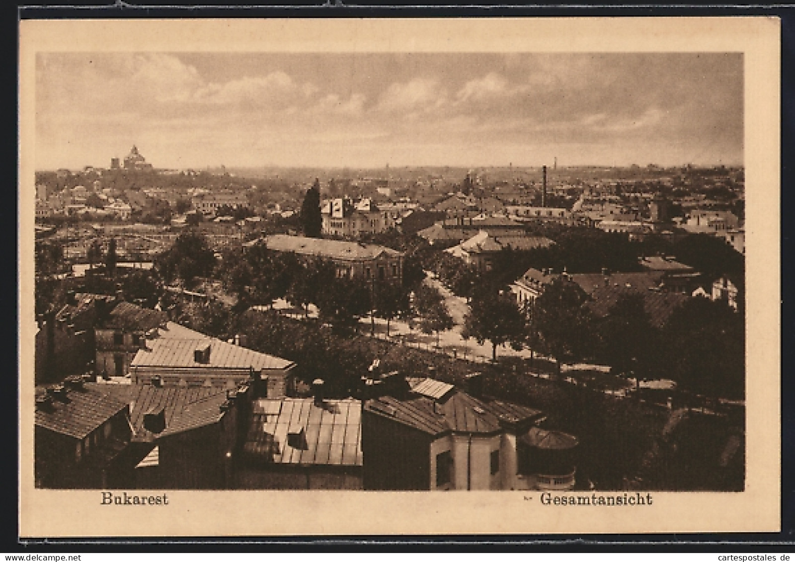 AK Bukarest, Gesamtansicht Aus Der Vogelschau  - Roemenië