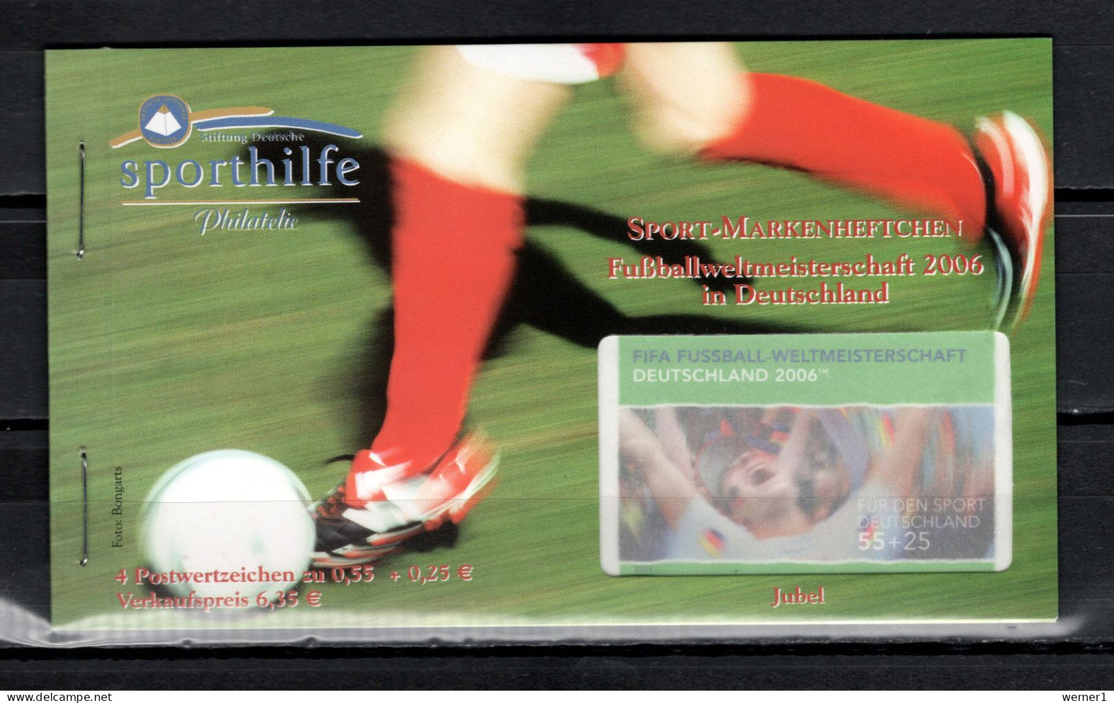 Germany 2003 Football Soccer World Cup Stamp Booklet With 4 Stamps + Vignette MNH - 2006 – Alemania