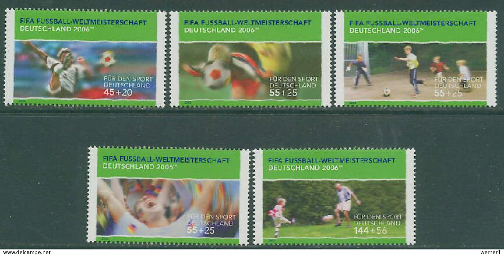 Germany 2003 Football Soccer World Cup Set Of 5 MNH - 2006 – Deutschland