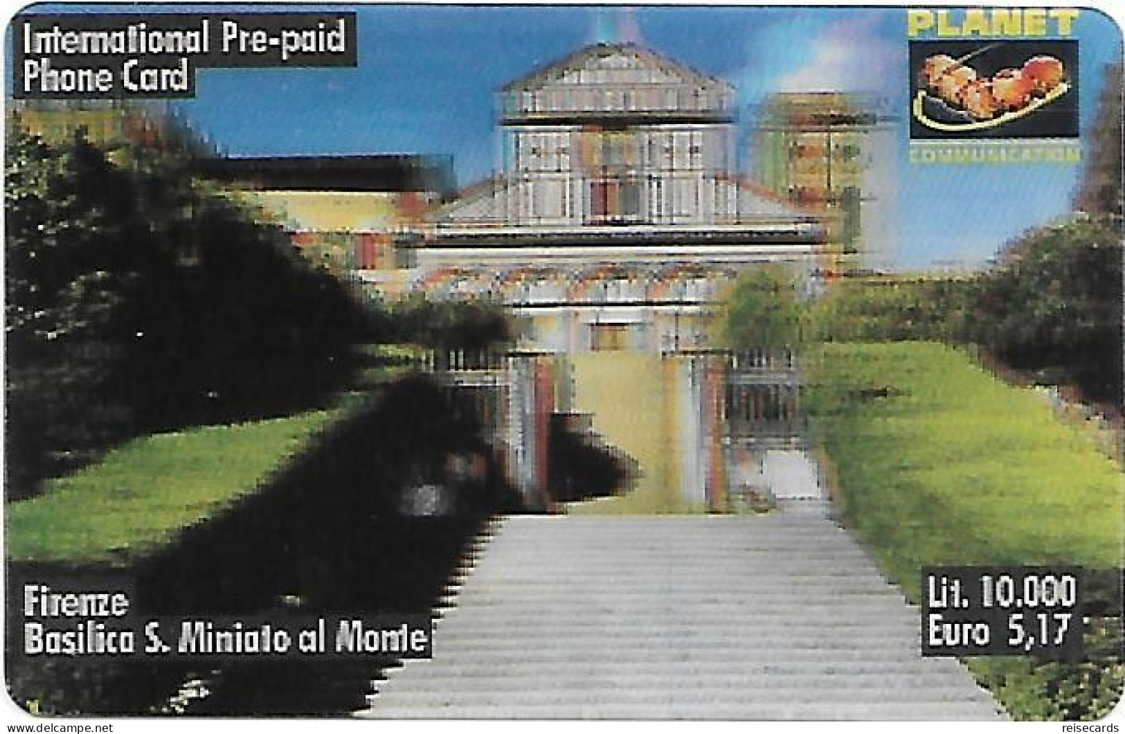 Italy: Prepaid Planet Communication - Firenze, Basilica S. Miniato Al Monte - Cartes GSM Prépayées & Recharges