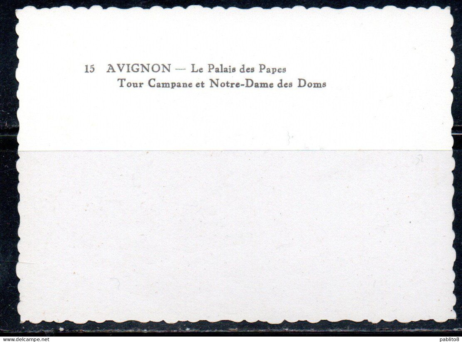 FRANCE FRANCIA AVIGNON LE PALAIS DES PAPES TOUR CAMPANE ET NOTRE-DAME DES DOMS CARTE CARD CARTOLINA UNUSED NUOVA - Other & Unclassified