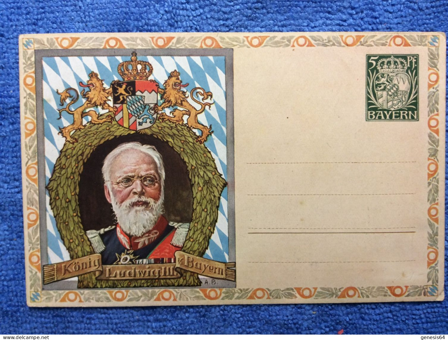 Altdeutschland Bayern 1914. PP 38 E12/01 (1ZKPVT013) - Postal  Stationery