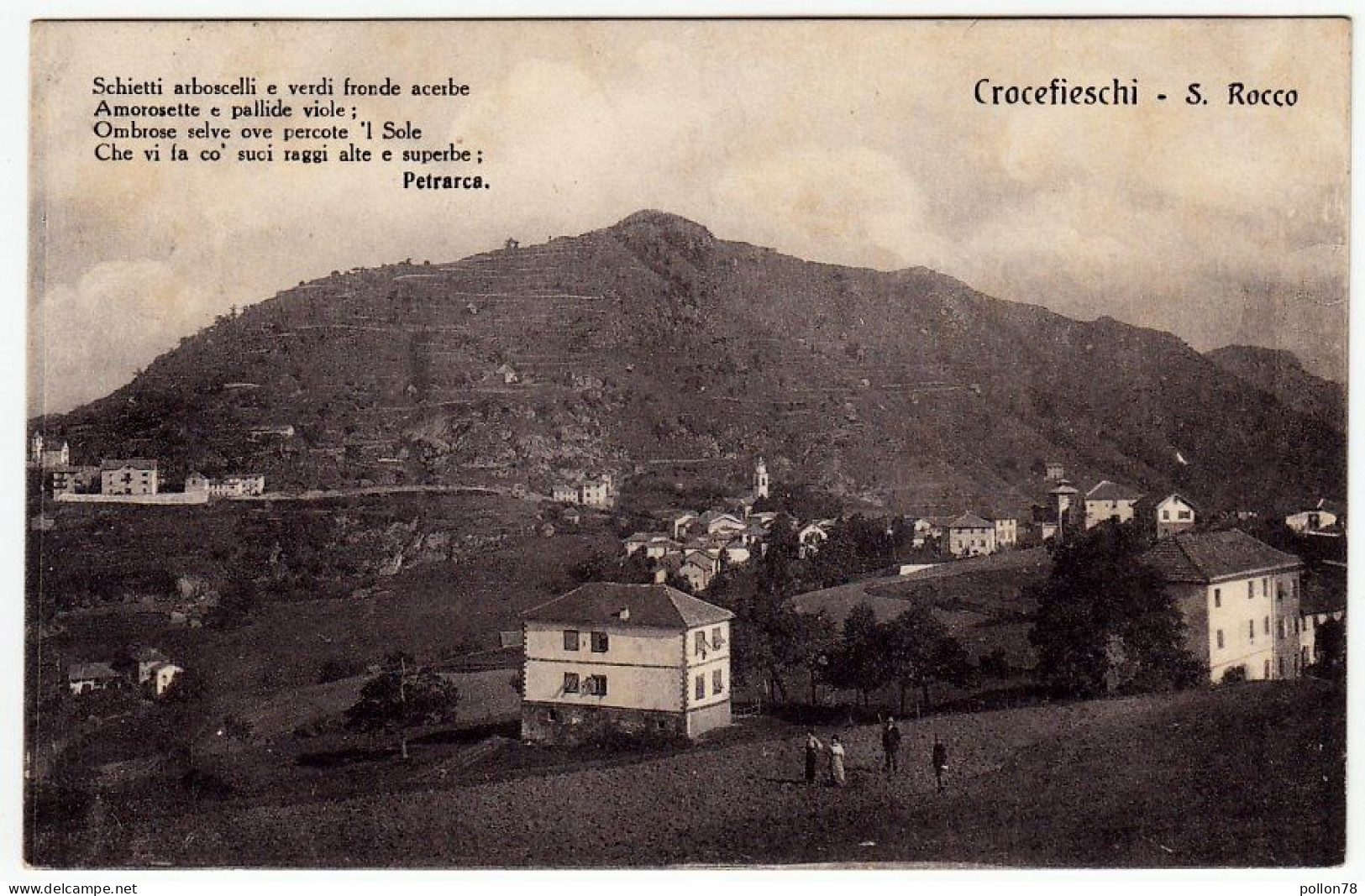 CROCEFIESCHI - SAN ROCCO - GENOVA - ANNI '20 '30 - Vedi Retro - Formato Piccolo - Genova