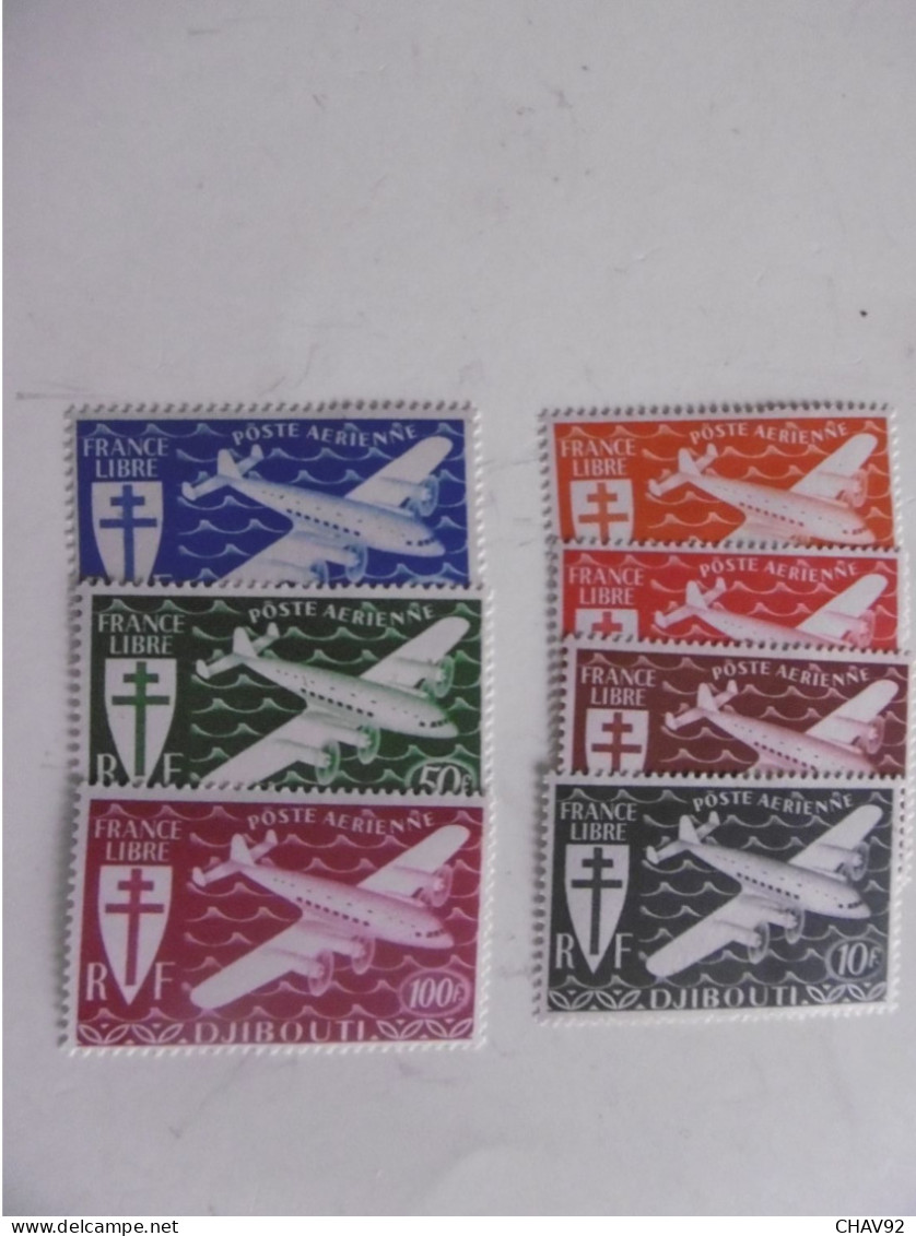 DJIBOUTI      PA1/7  * *    SERIE DE LONDRES - Unused Stamps