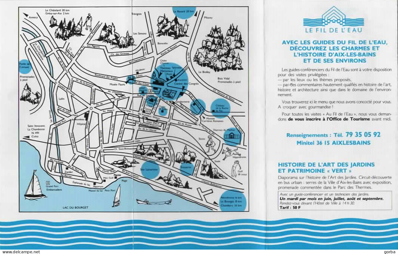 *Dépliant Touristique AIX Les BAINS (73) Au Fil De L'eau - - Toeristische Brochures