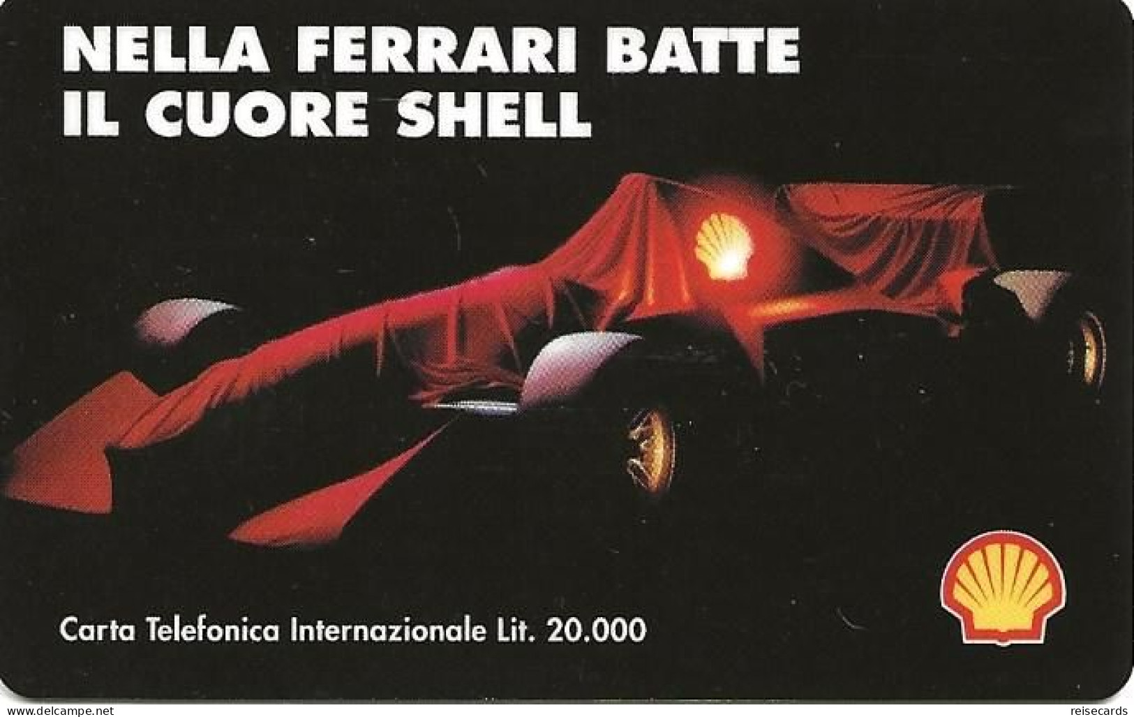 Italy: Prepaid Planet Communication - Shell. Ferrari. Mint - [2] Sim Cards, Prepaid & Refills