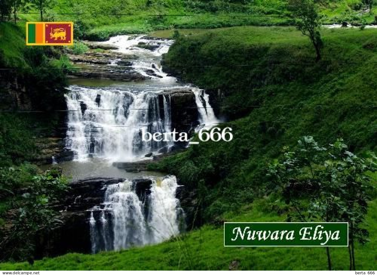 Sri Lanka Nuwara Eliya Waterfall New Postcard - Sri Lanka (Ceylon)