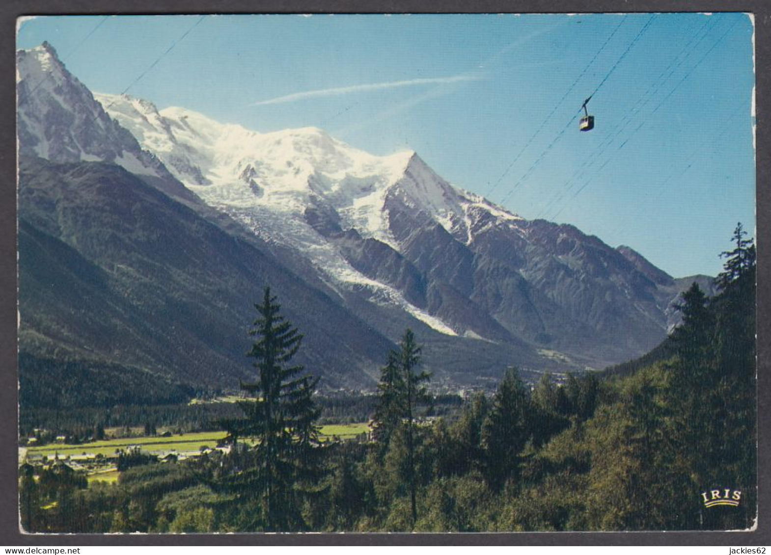 118500/ CHAMONIX, Téléphérique De La Flégère Et Panorama Sur La Chaîne Du Mont Blanc - Chamonix-Mont-Blanc
