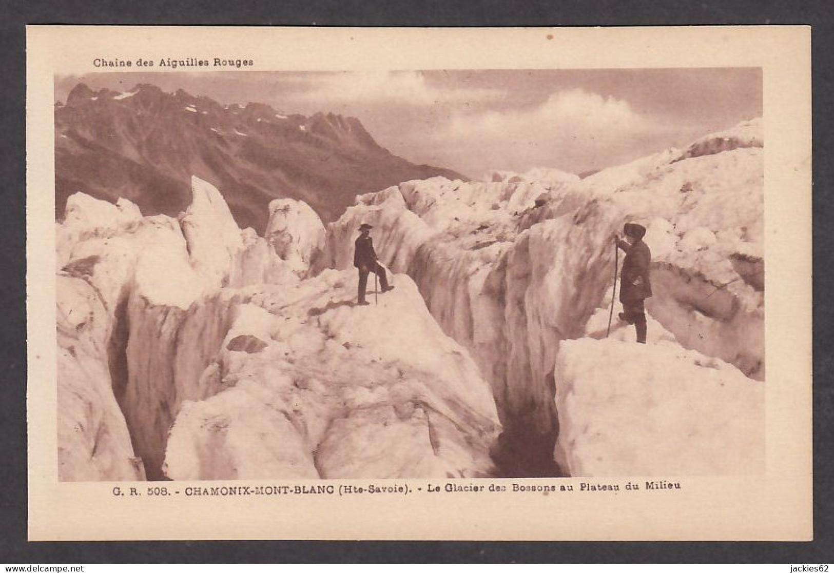 067371/ CHAMONIX, Le Glacier Des Bossons Au Plateau Du Milieu - Chamonix-Mont-Blanc