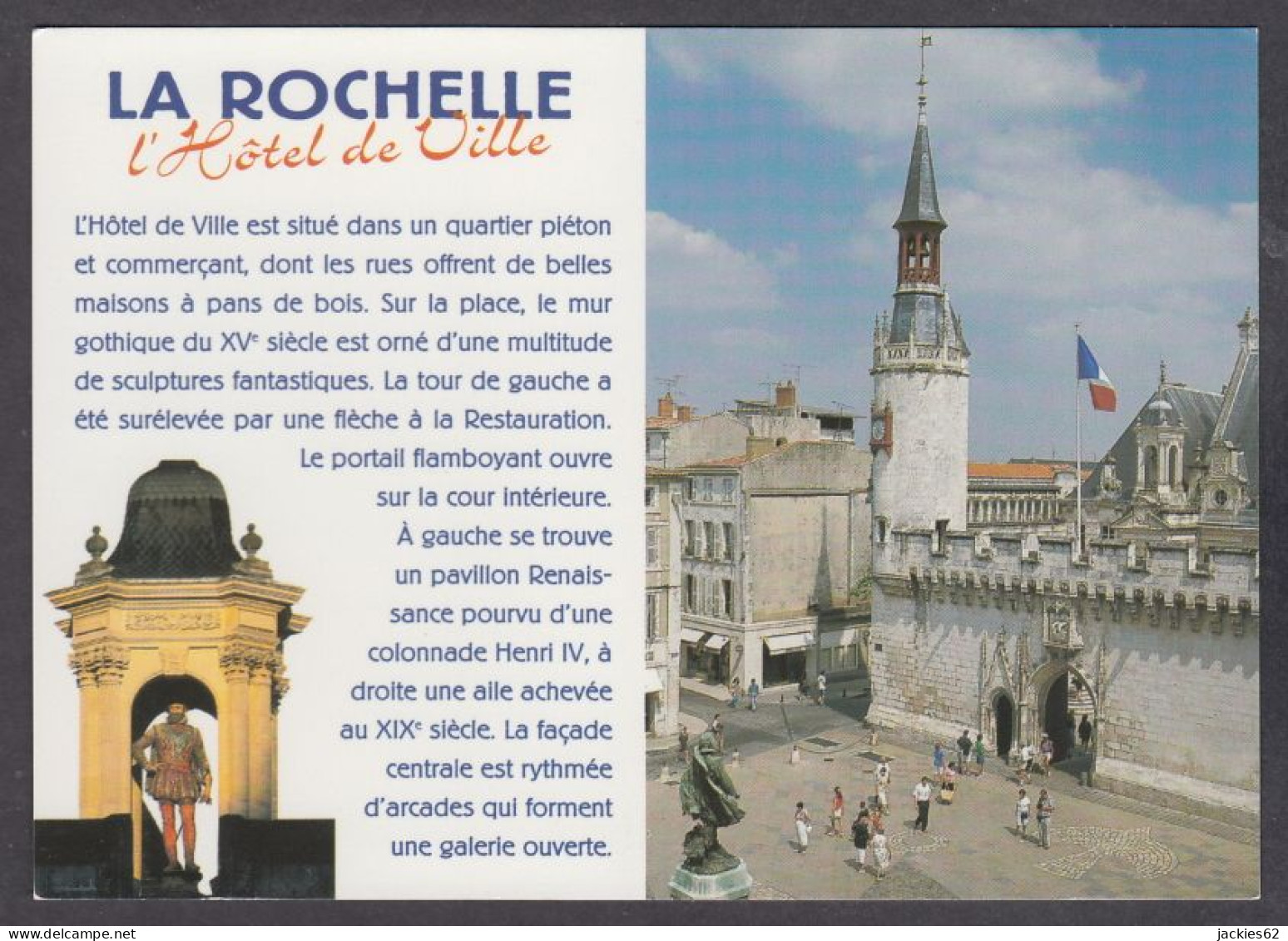 123362/ LA ROCHELLE, L'Hôtel De Ville, Petit Descriptif - La Rochelle