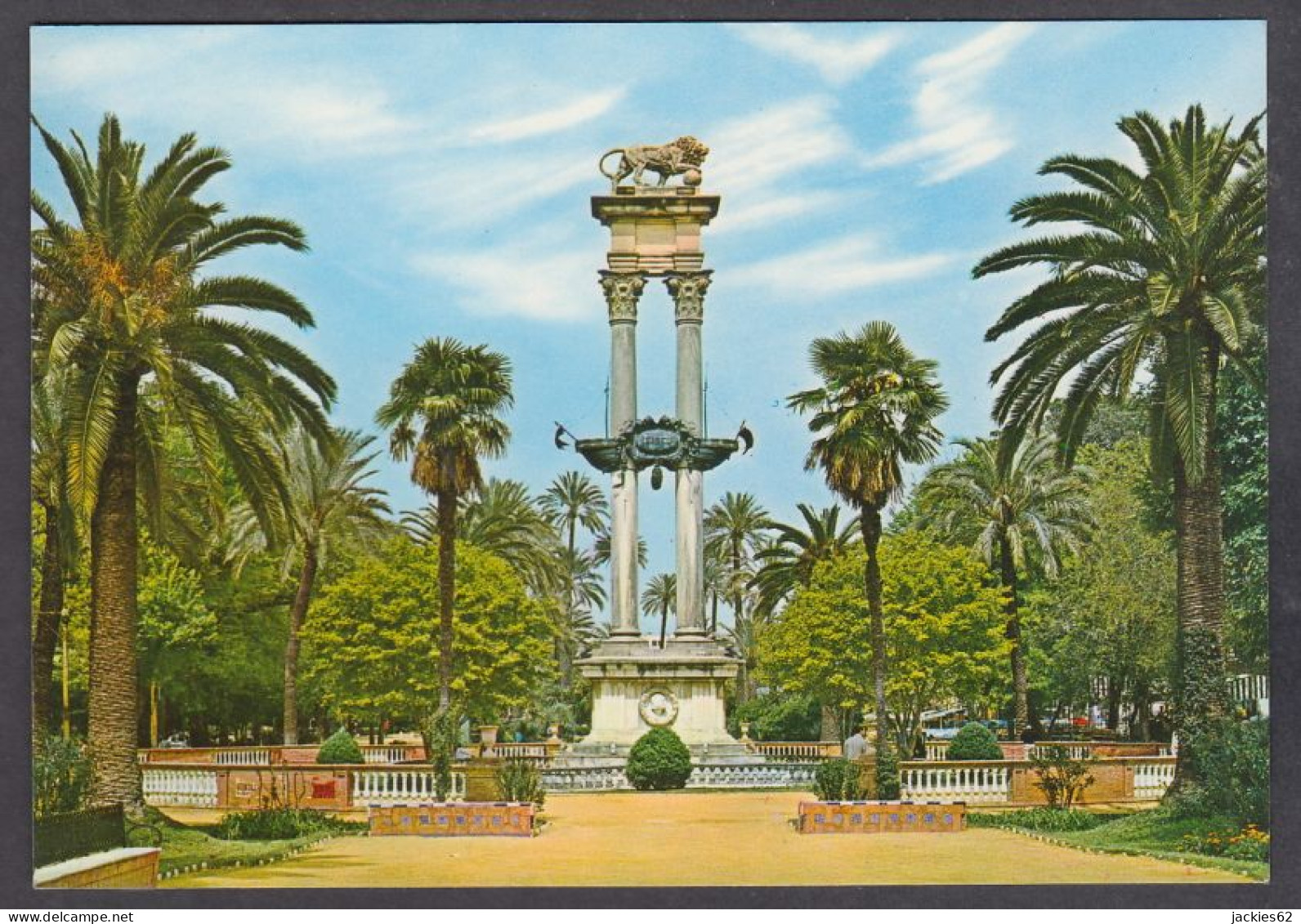 123853/ SEVILLA, Jardines De Murillo, Monumento A Colón - Sevilla (Siviglia)