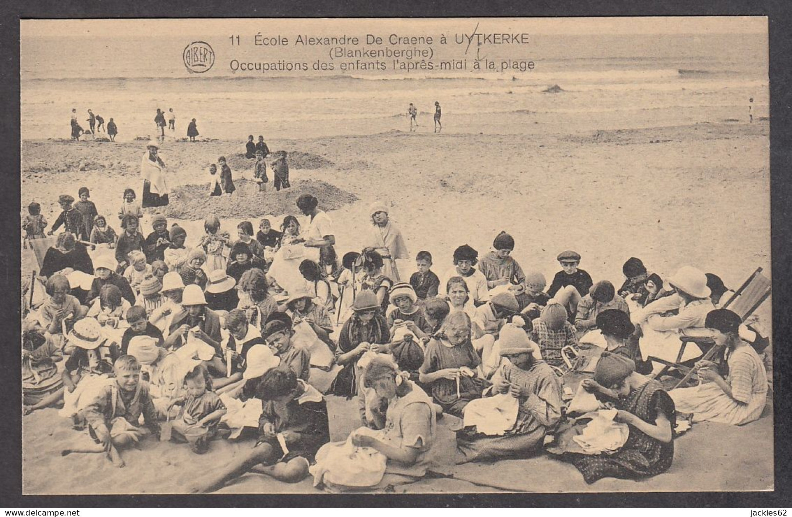 104426/ BLANKENBERGE, Uytkerke, Ecole A. De Craene, Occupation Des Enfants L'après-midi à La Plage - Blankenberge