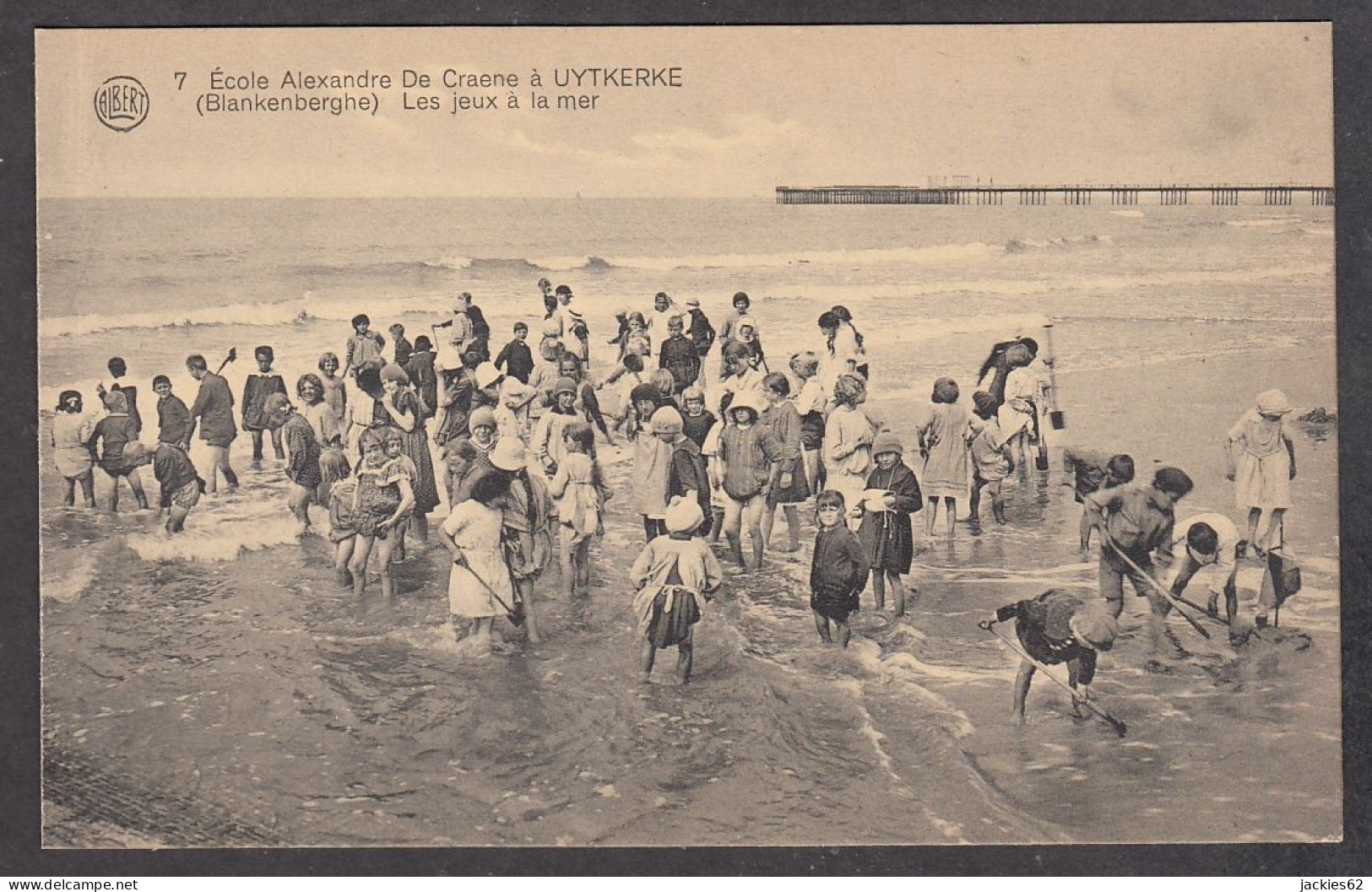 104425/ BLANKENBERGE, Uytkerke, Ecole A. De Craene, Les Jeux à La Mer - Blankenberge