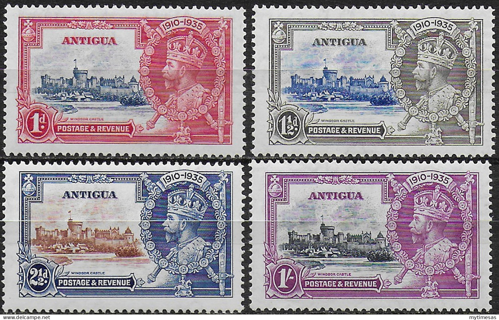 1935 Antigua Silver Jubilee 4v. MNH SG. N. 91/94 - Andere & Zonder Classificatie