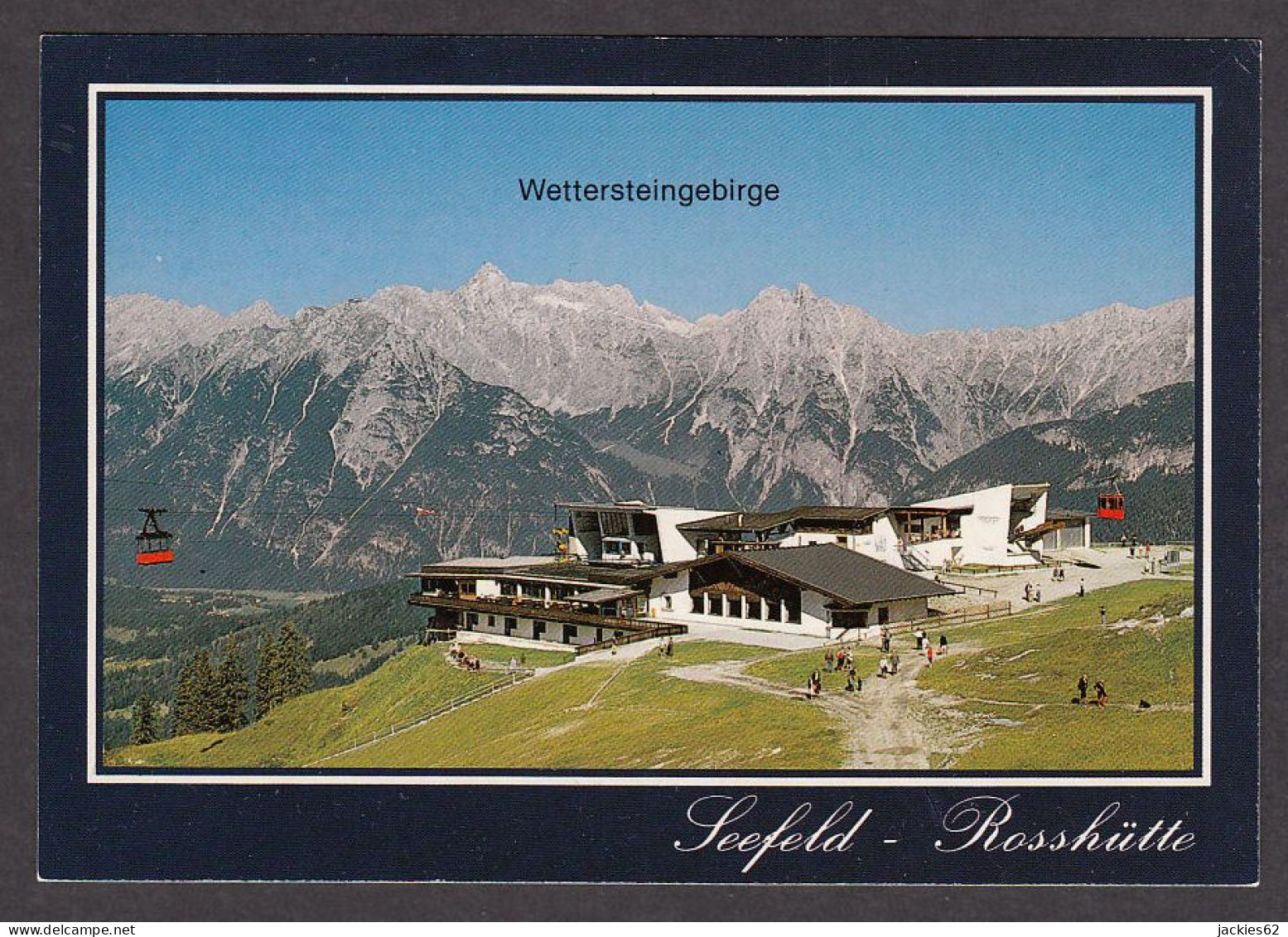 086715/ SEEFELD, Rosshütte Gegen Wettersteingebirge Mit Den Seilbahnen - Seefeld