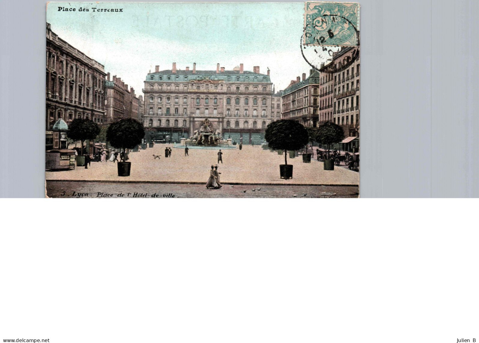 Lyon, La Fontaine Bartholdi, Place Des Terreaux, Hotel De Ville - Lyon 1