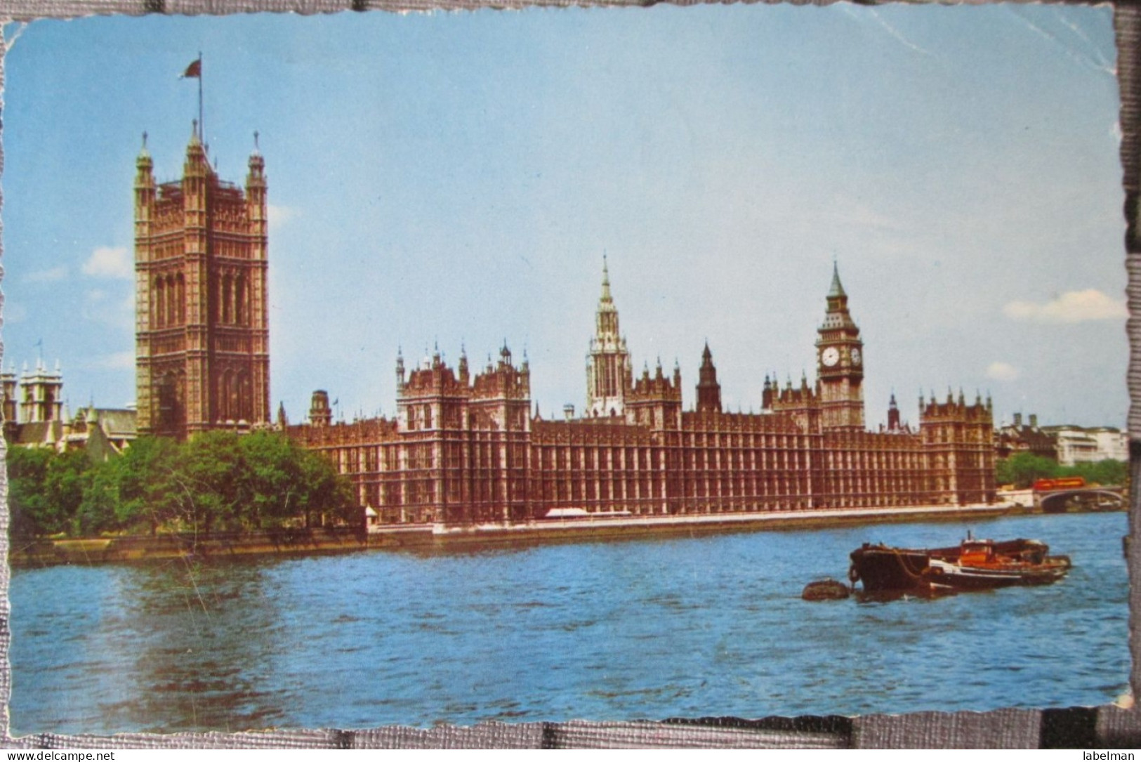 ENGLAND UK UNITED KINGDOM LONDON BIG BEN PARLIAMENT HOUSE TOWER BUILDING PC CP AK POSTCARD CARTE POSTALE CARTOLINA CARD - Houses Of Parliament