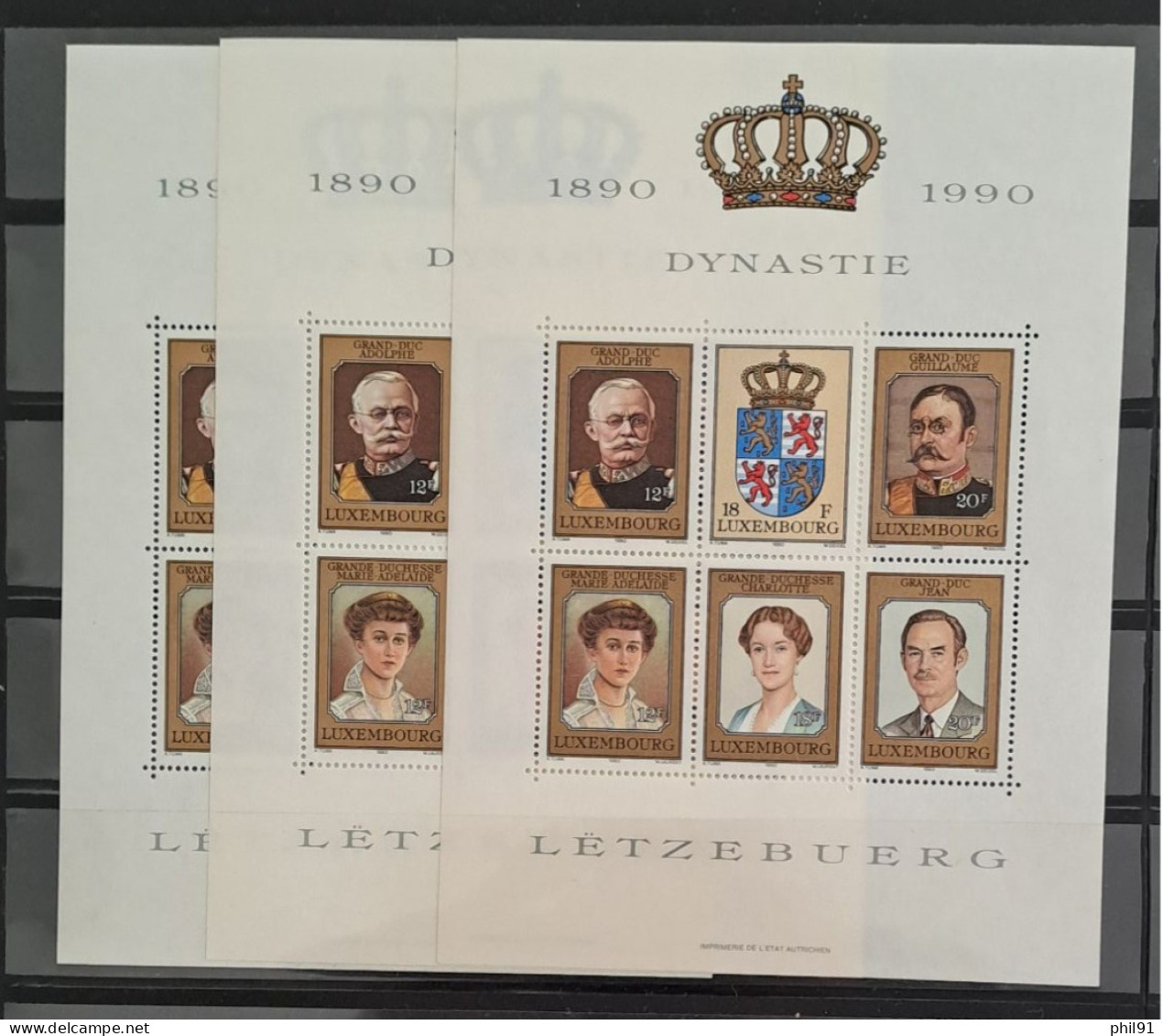 LUXEMBOURG    Petite collection de timbres neufs et ace oblitarations 1er jour  entre les années 1959 et 1995