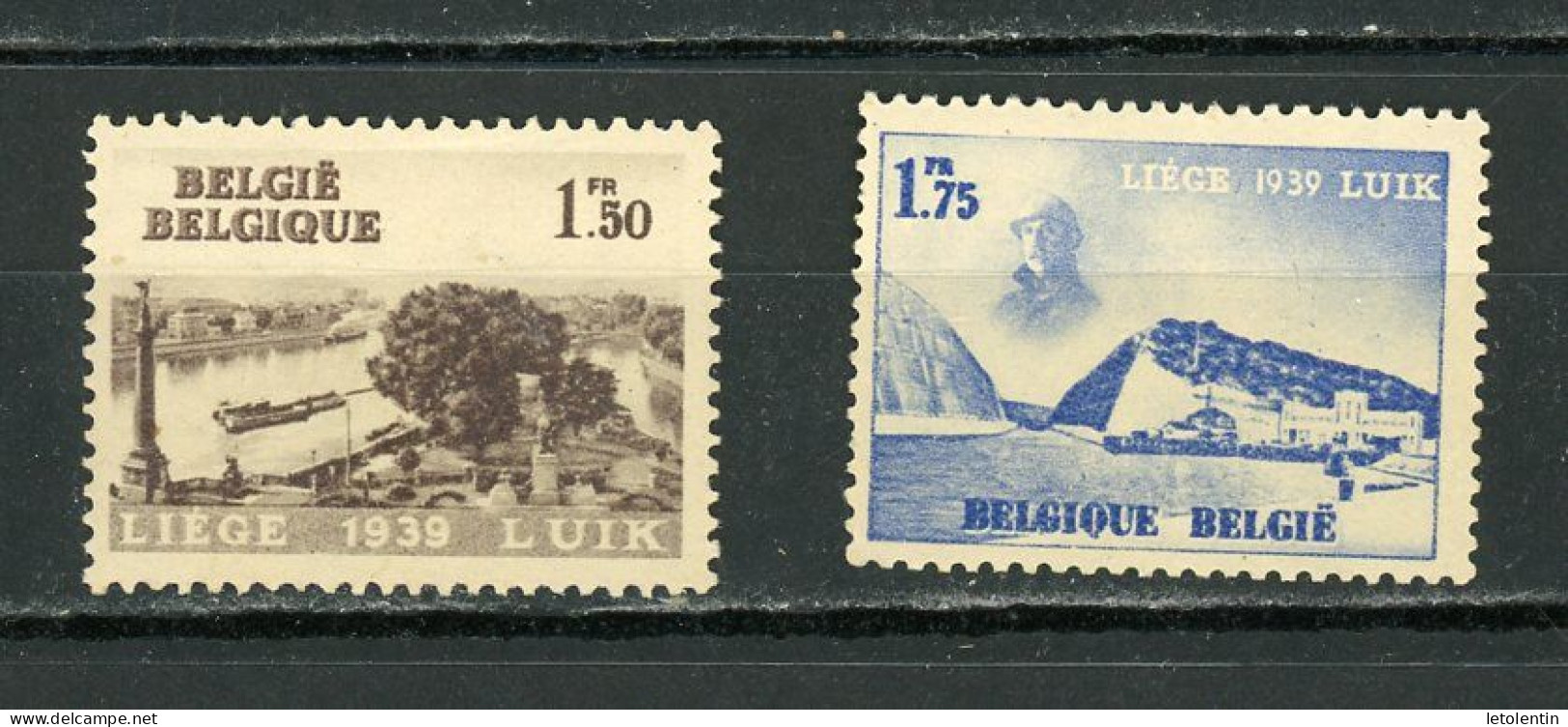 BELGIQUE -  EXPO DE LÈGE - N° Yvert 486+487* - Unused Stamps