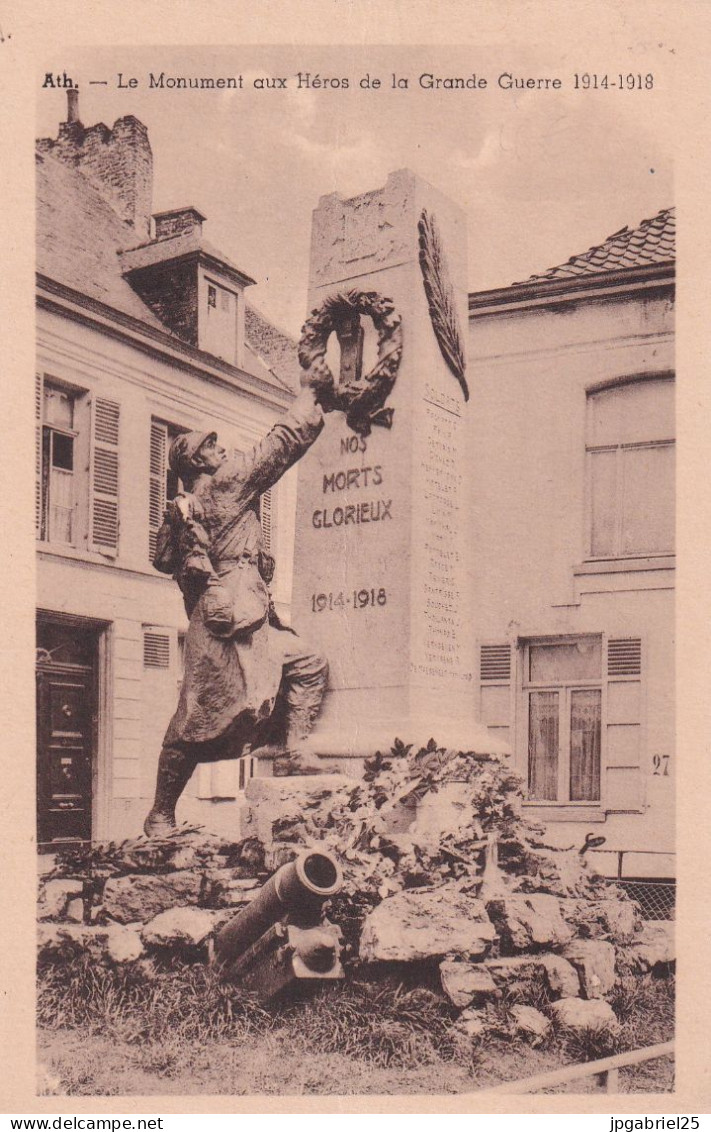 DEND Ath Le Monument Aux Heros De La Grande Guerre 1914-1918 - Ath