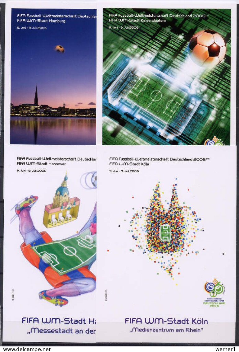 Germany 2006 Football Soccer World Cup 12 Commemorative Postcards - 2006 – Deutschland