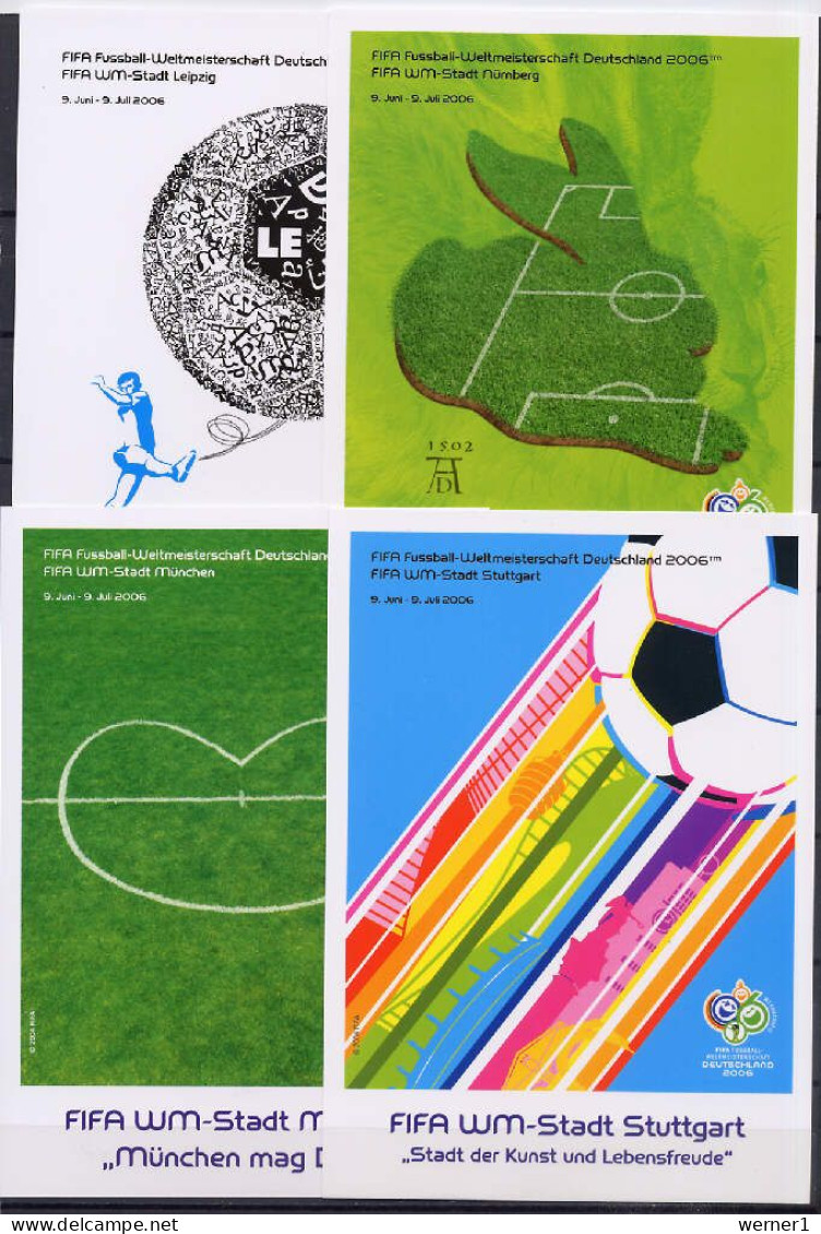 Germany 2006 Football Soccer World Cup 12 Commemorative Postcards - 2006 – Allemagne