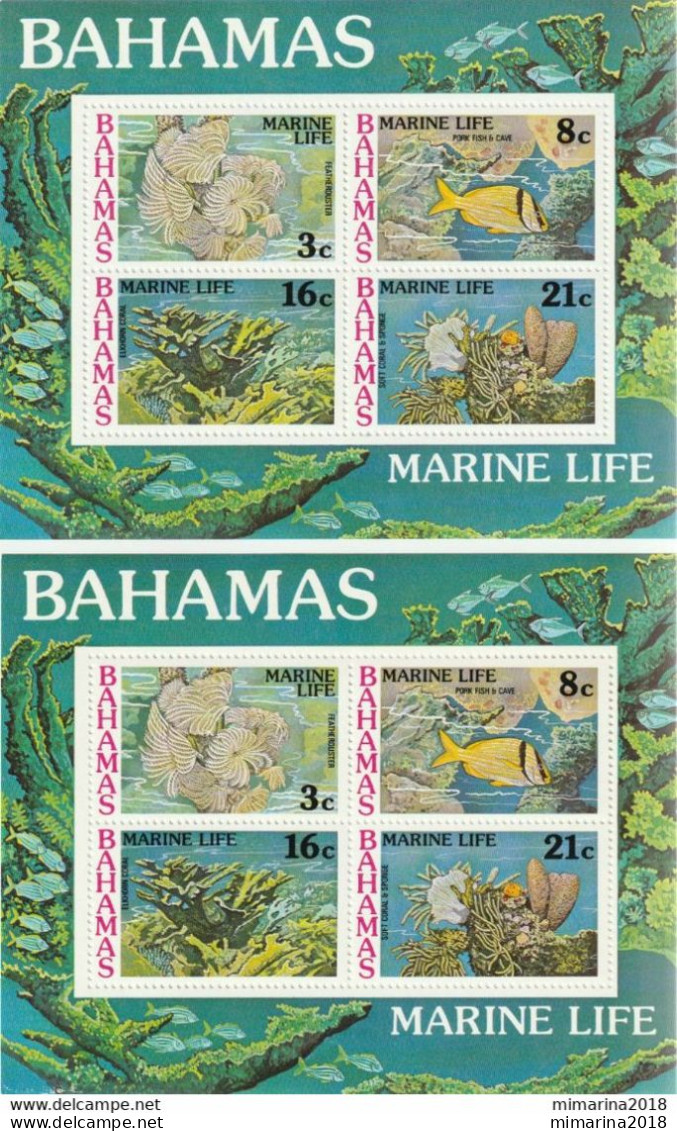 BAHAMAS  1977  MNH  "MARINE LIFE"     2 SCANNERS - Maritiem Leven