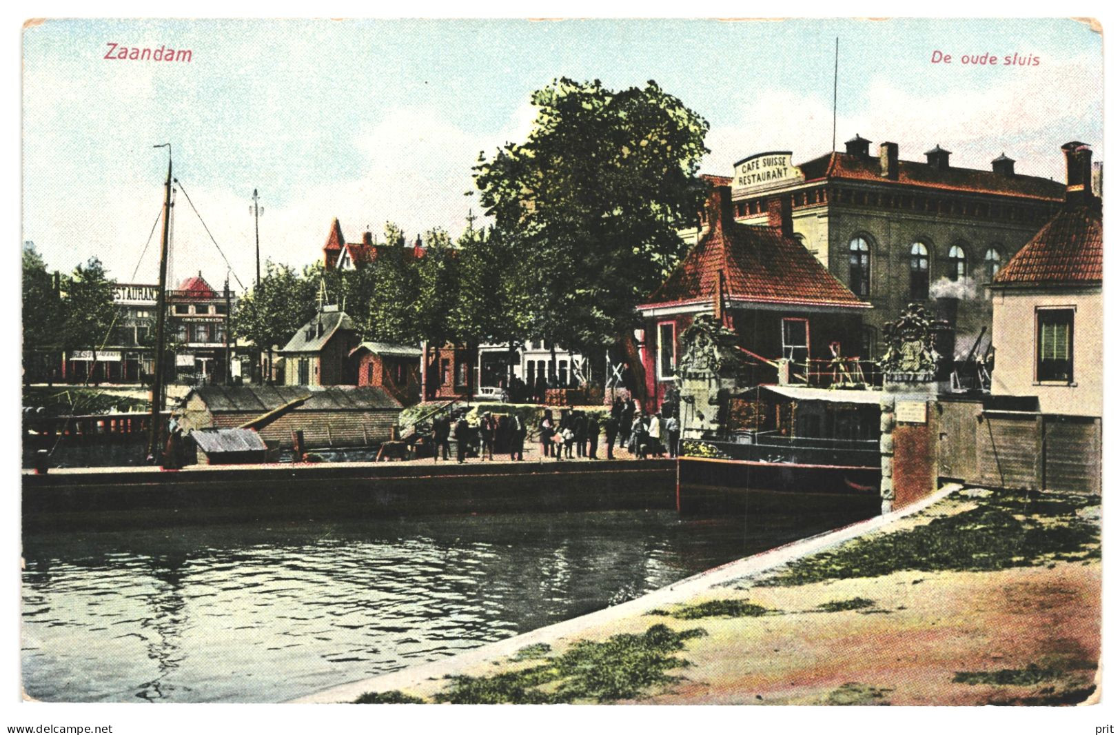 Zaandam De Oude Sluis 1910-20s Unused Postcard. No 121 - Zaandam