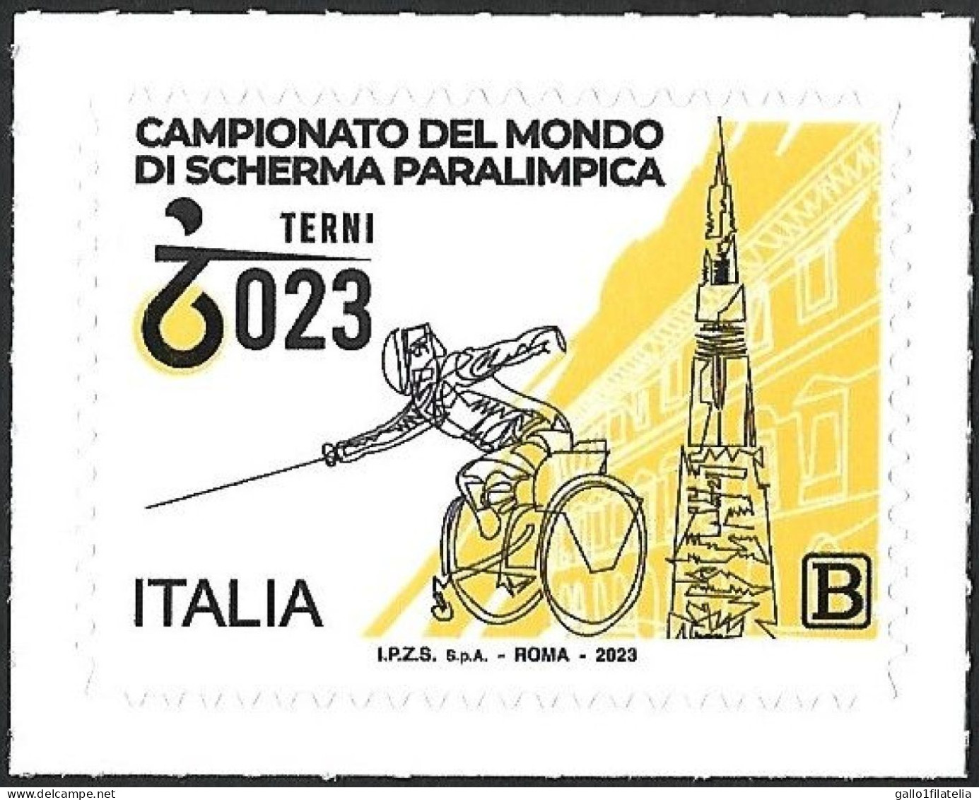 2023 - ITALIA / ITALY - CAMPIONATI MONDIALI SCHERMA PARALIMPICA - WORLD PARALYMPIC FENCING CHAMPIONSHIPS. MNH - Scherma