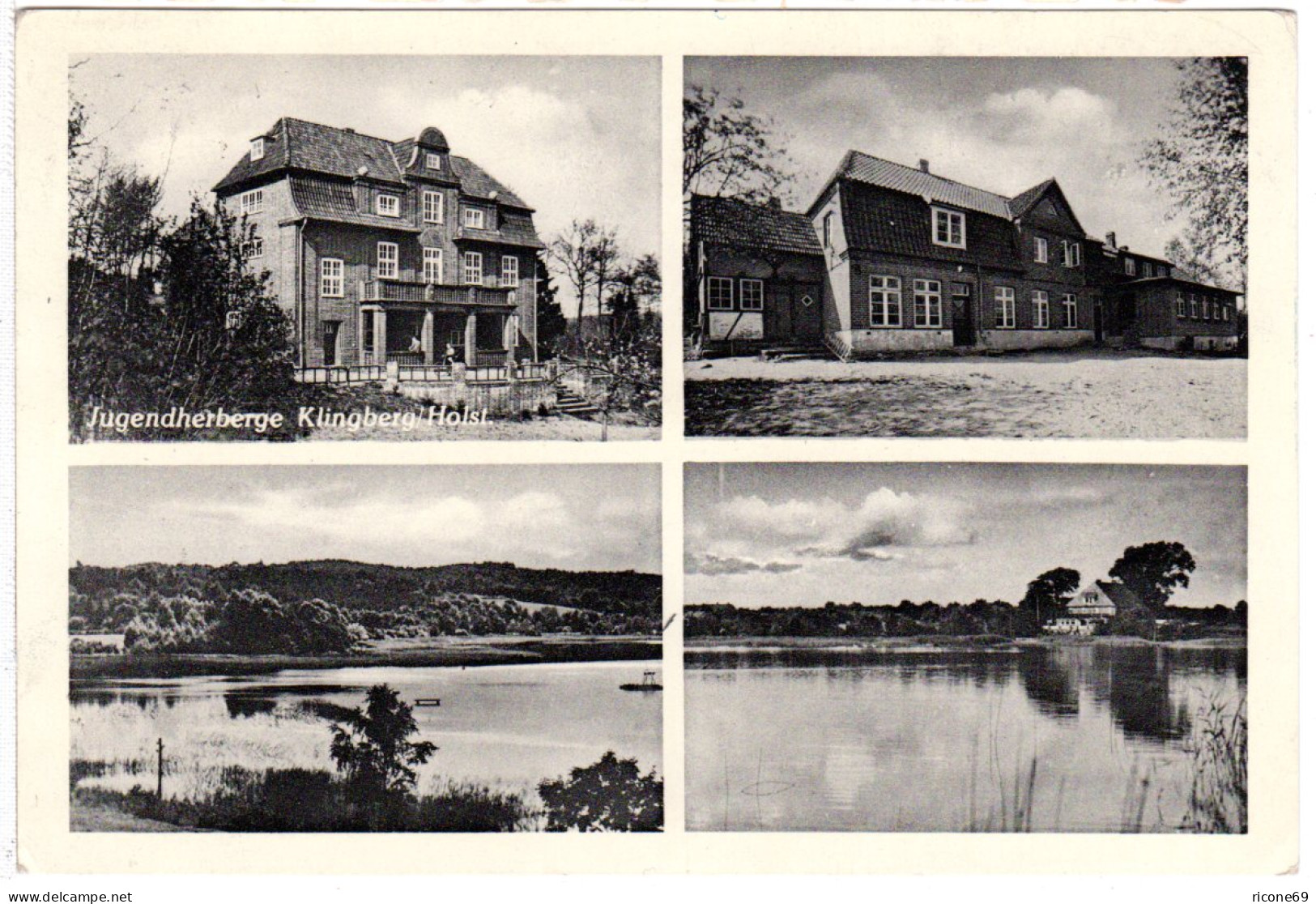 Jugendherberge Klingberg Bei Gleschendorf In Ostholstein, Gebr. Sw-Mehrbild-AK. - Autres & Non Classés