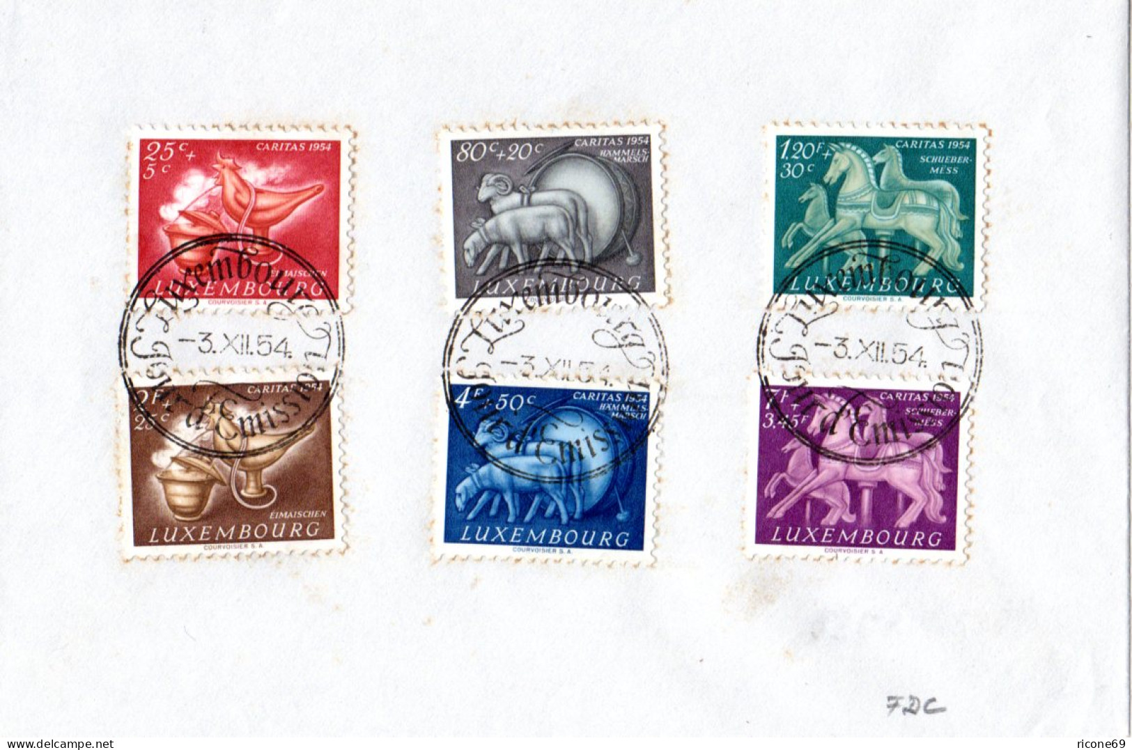 Luxemburg 525-530, Brauchtum Kpl. Auf FDC (Kat. 50 €) - Altri & Non Classificati