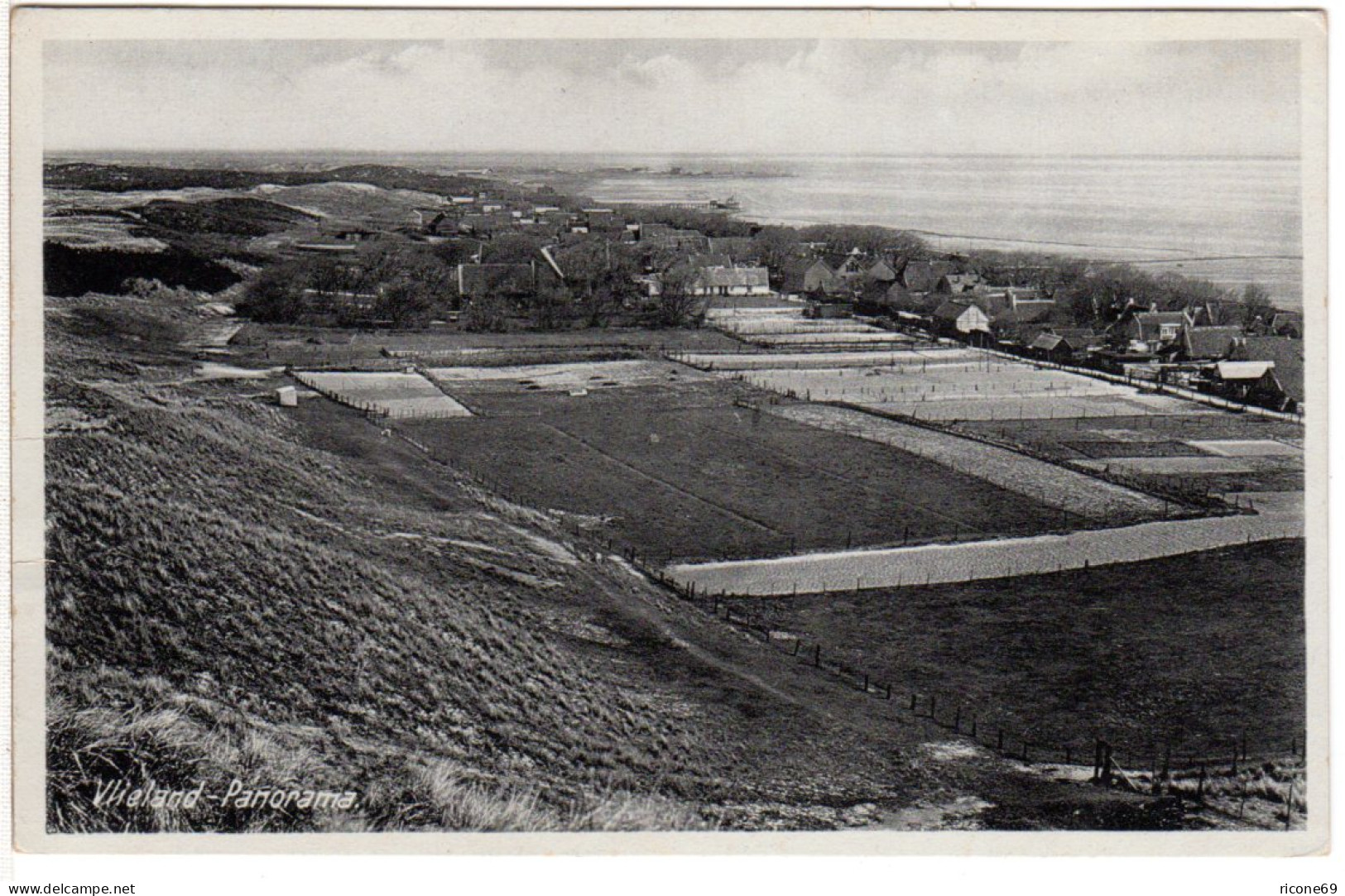 NL, Insel Vlieland, Ungebr. Panorama Sw-AK - Sonstige & Ohne Zuordnung