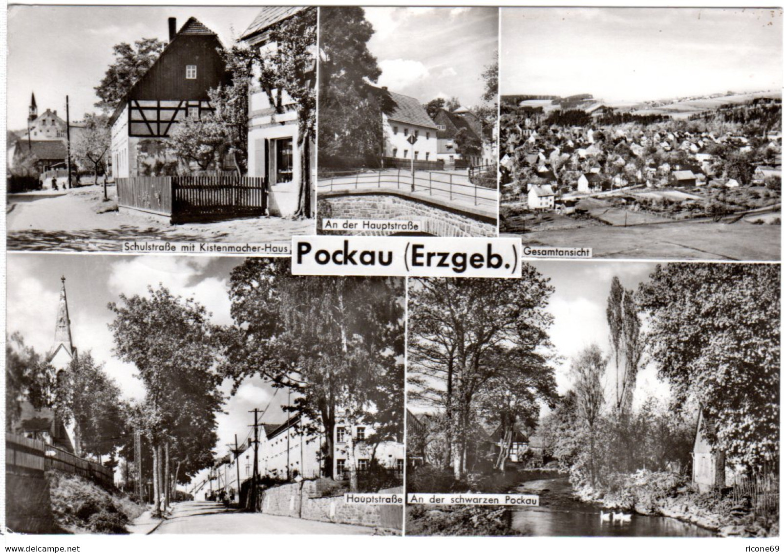 Pockau (Erzgeb.), 1971 Gebr. Mehrbild Sw-AK - Otros & Sin Clasificación