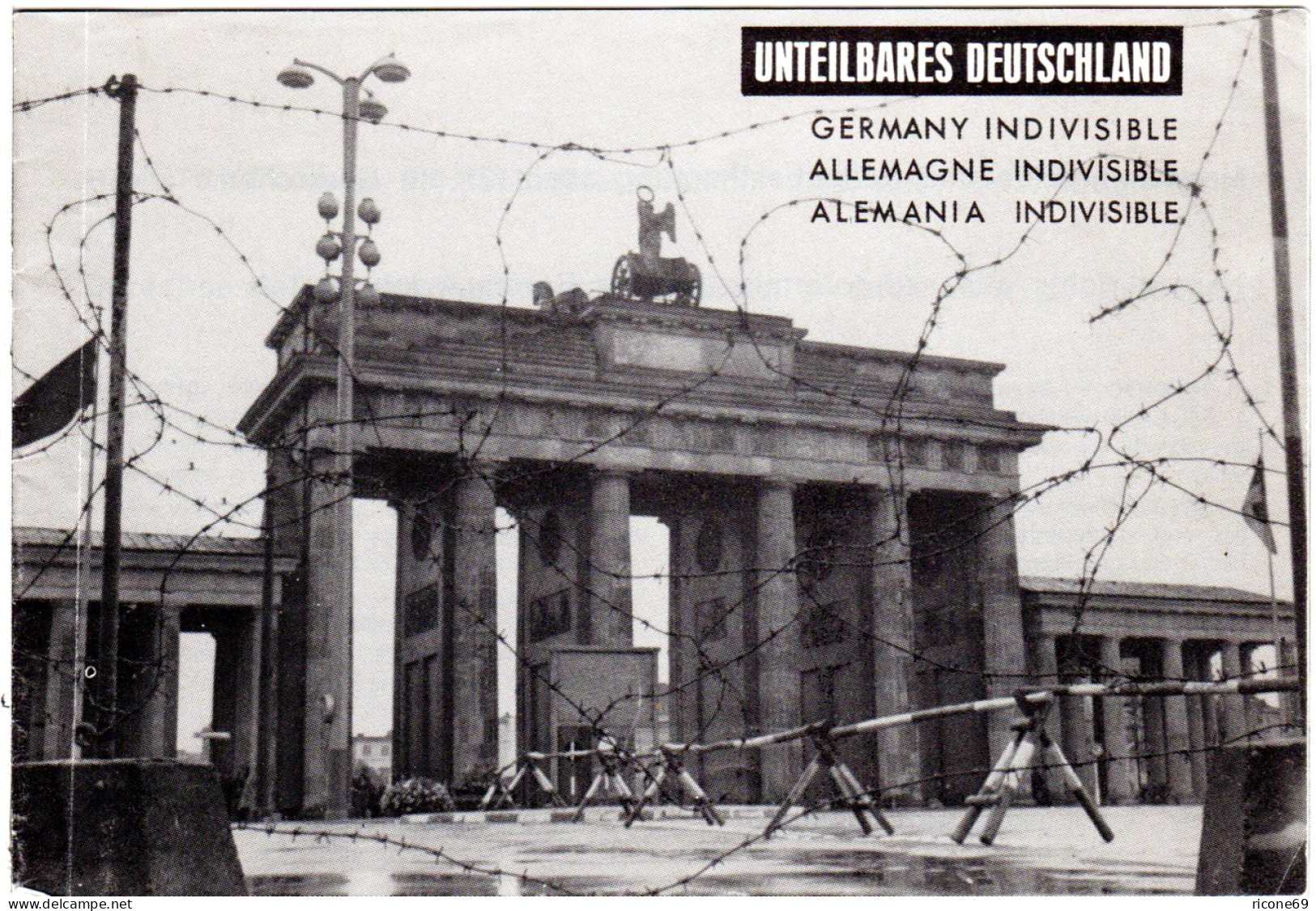 Unteilbares Deutschland, Berlin 1962, Mehrseitige Propaganda Broschüre - Sonstige & Ohne Zuordnung