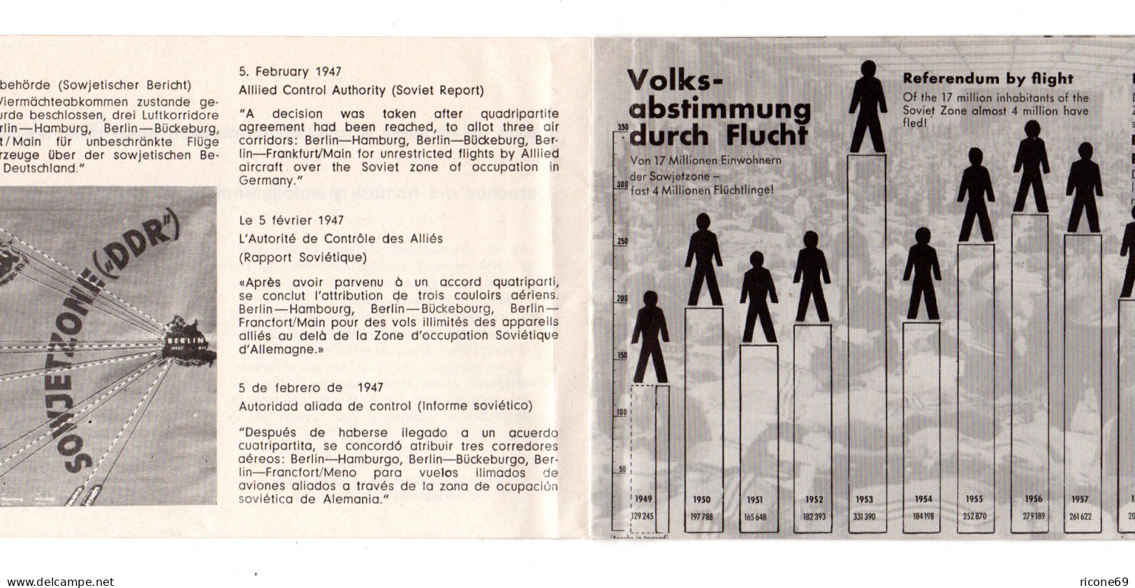 Unteilbares Deutschland, Berlin 1962, Mehrseitige Propaganda Broschüre - Autres & Non Classés