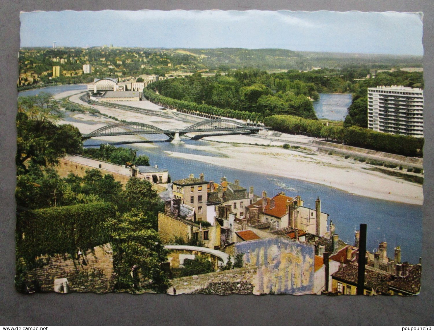 CP 69 Rhône LYON Vue Panoramique Sur Le Rhône  Pont Routier De La BOUCLE Et Le LAC Du Parc De La Tête D'Or Immeuble 1966 - Lyon 6