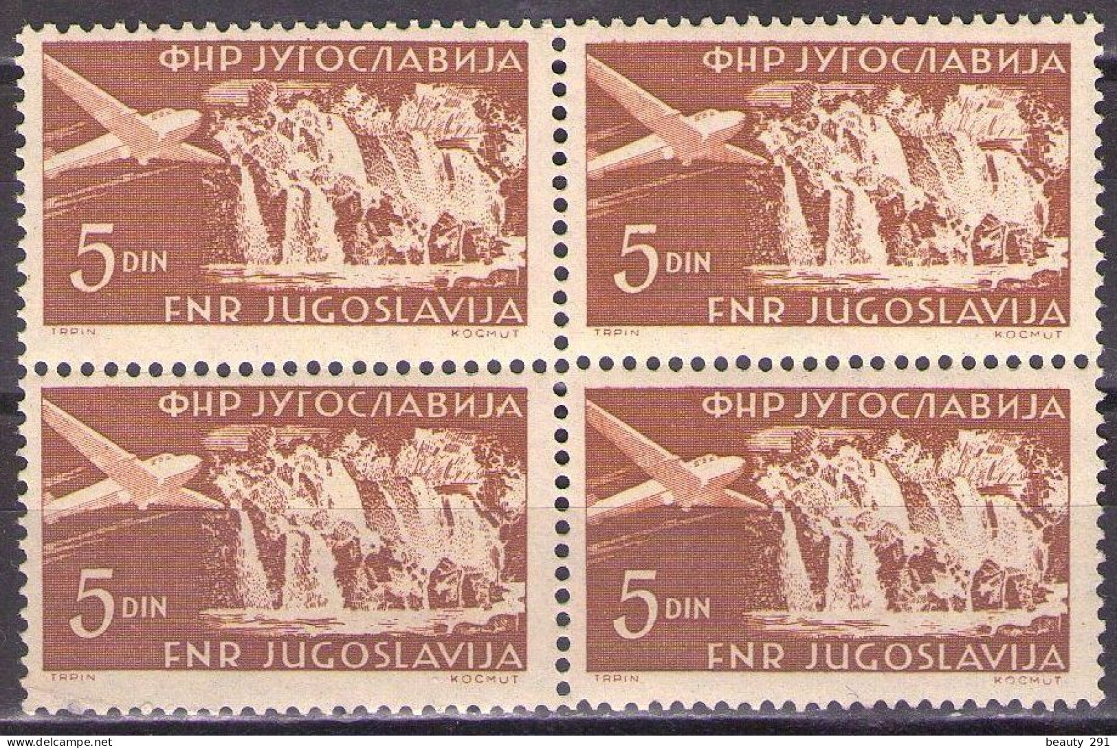 Yugoslavia 1951 - Airmail - Mi 689 - MNH**VF - Unused Stamps