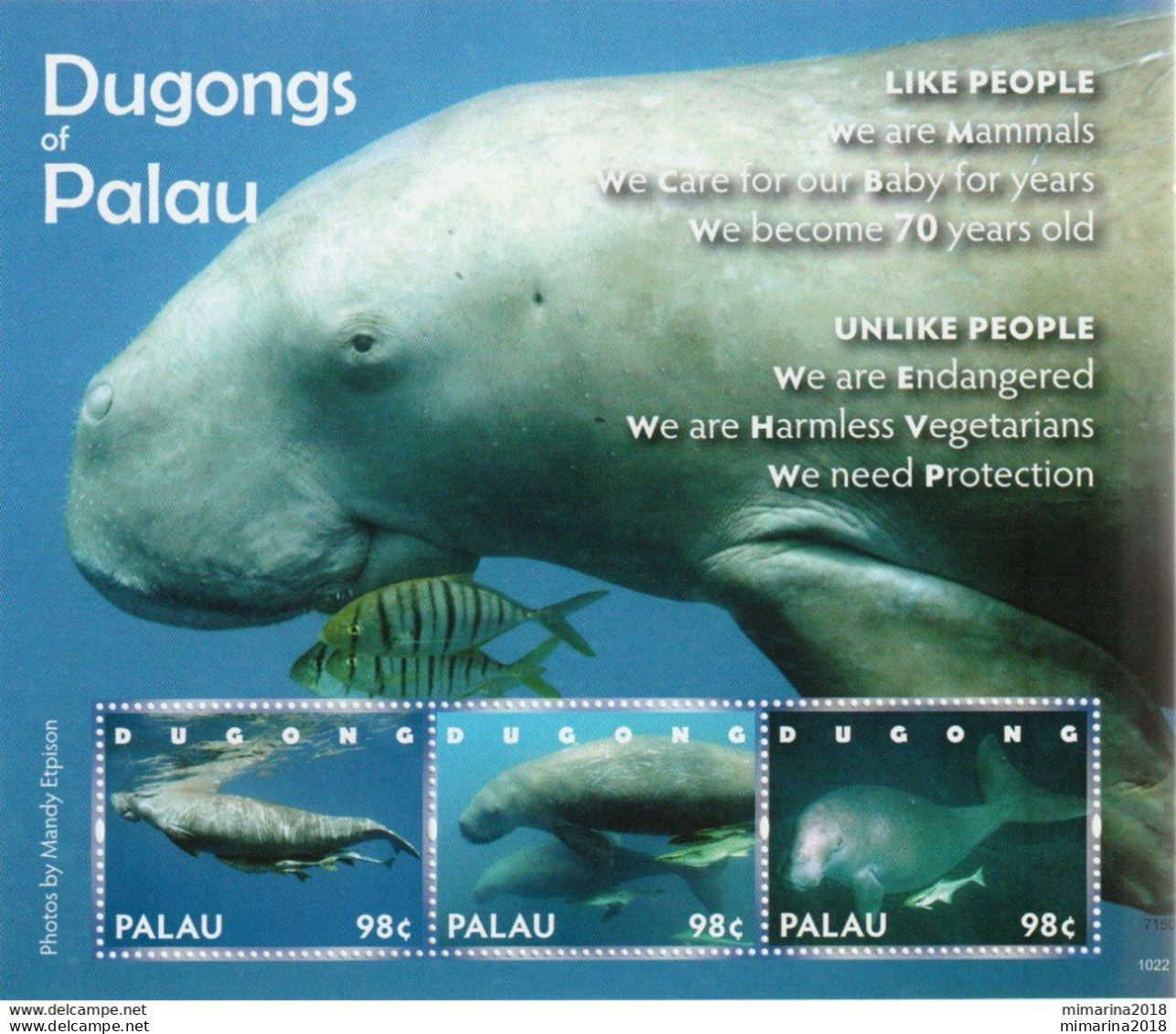 PALAU  MNH  "MARINE LIFE"     3 SCANNERS - Meereswelt